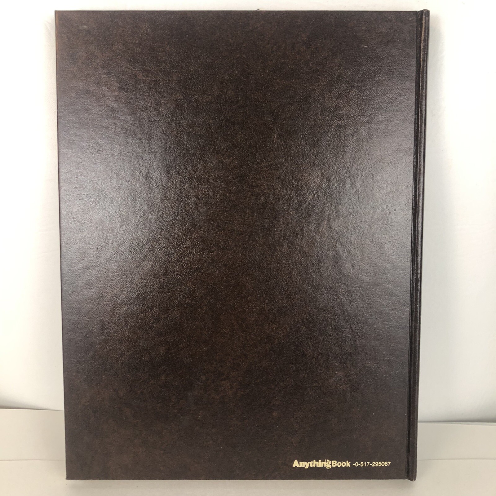 Anything Book Journal Diary Sketch Notebook Brown Gold Vintage Unruled Blank