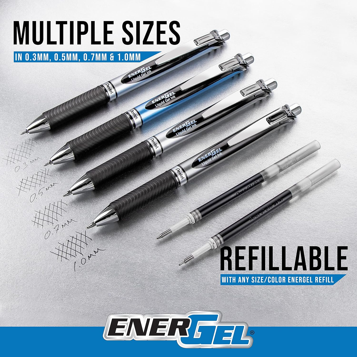 ® Energel RTX Pens, 1.0 Mm, Bold Point, Black Ink, Pack of 3 FREE SHIPPING