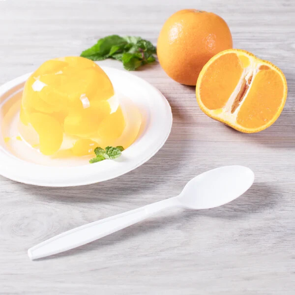 Karat PP Plastic Extra Heavy Weight Tea Spoons – White – 1,000 ct, U2033W