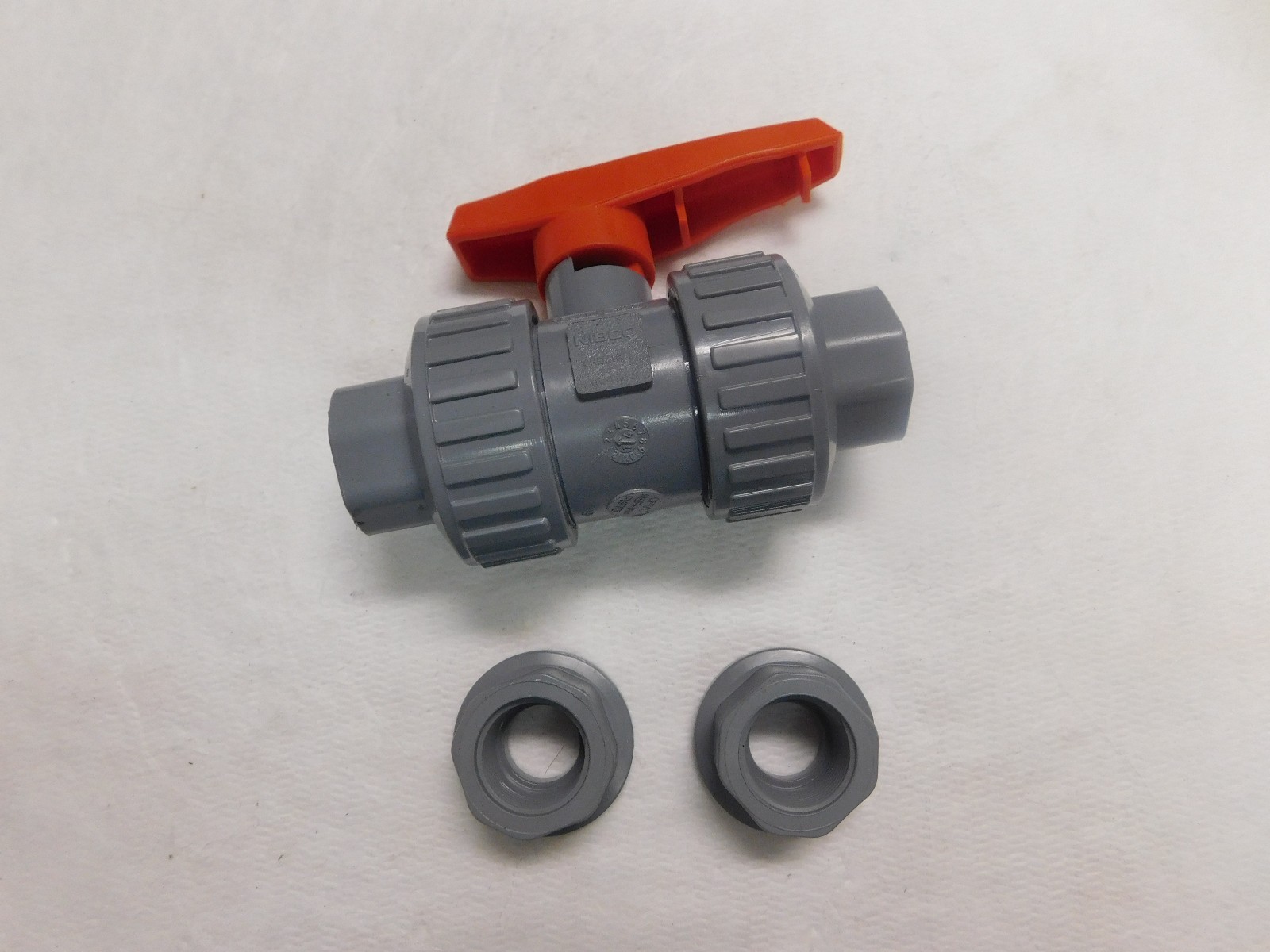 Nibco Chemtrol Ball Valve 3/4" Model D Universal End Corzan CPVC/EPDM U51TB