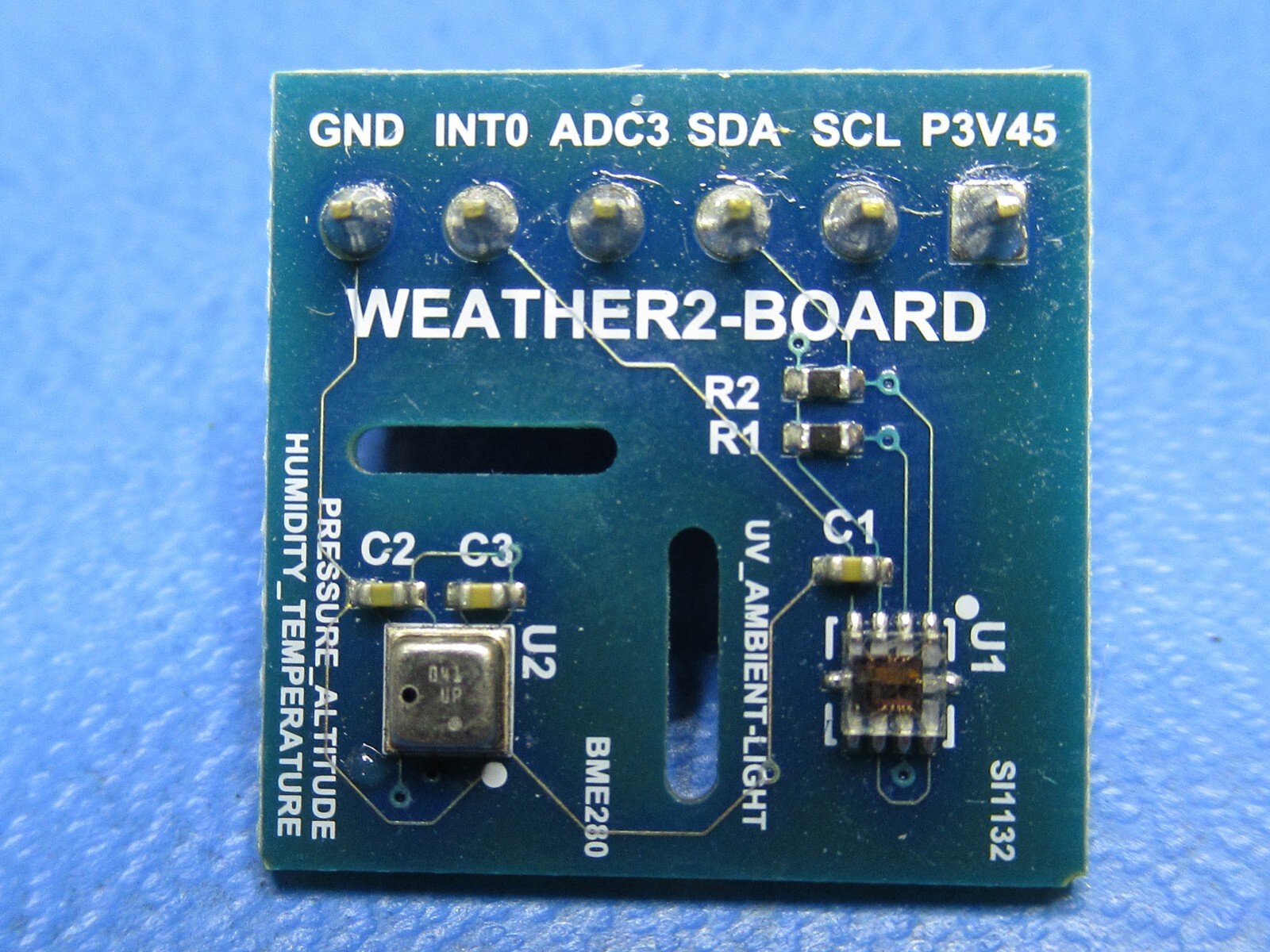 1) WEATHERBOARD2 HARDKERNEL PRESSURE ALTITUDE HUMIDITY TEMPERATURE SENSOR ODROID