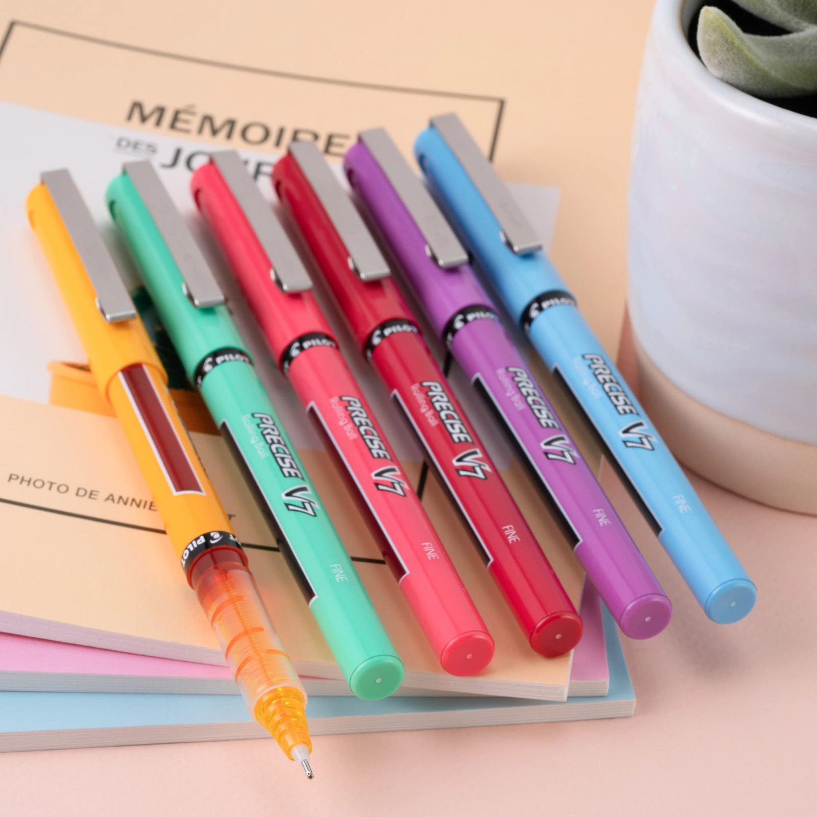 Pilot Precise V7 Capped Liquid Ink Rollerball Pens, Fine Office Product