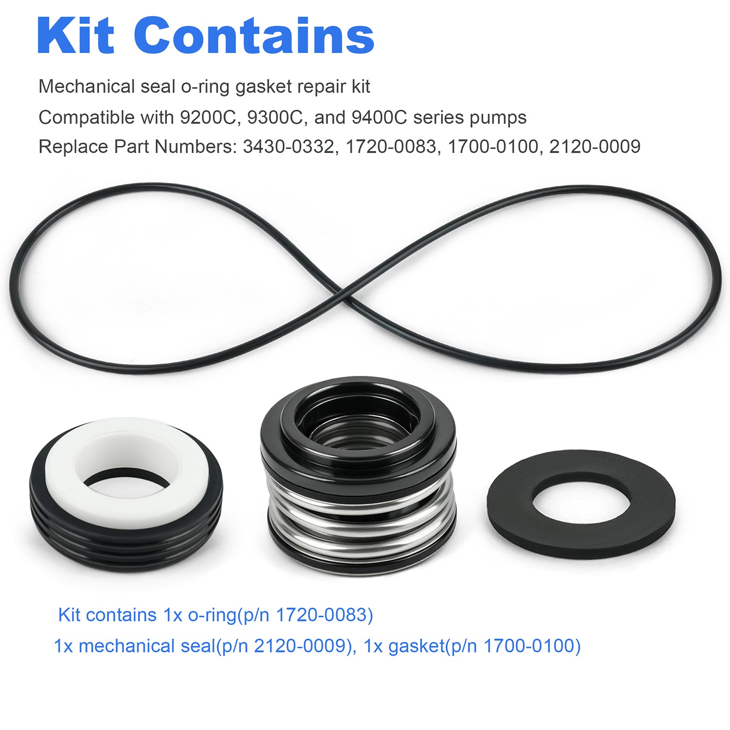 3430-0332 For Hypro Pump Repair Kit 9203C 9303C 9306C