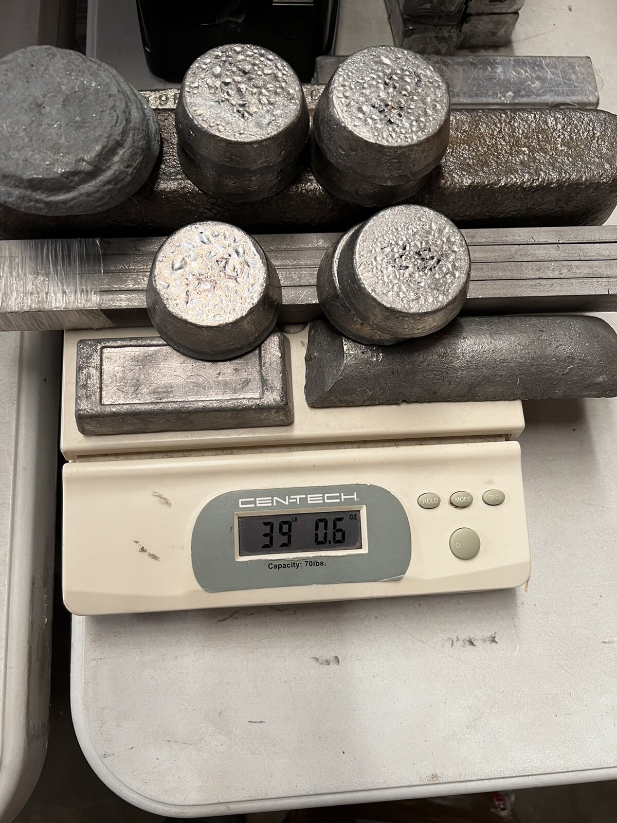 Random Unknown Mystery BAR SOLDER SOLDERING ALLOY Metal Cf3m Zinc ? BARS (39LBS)