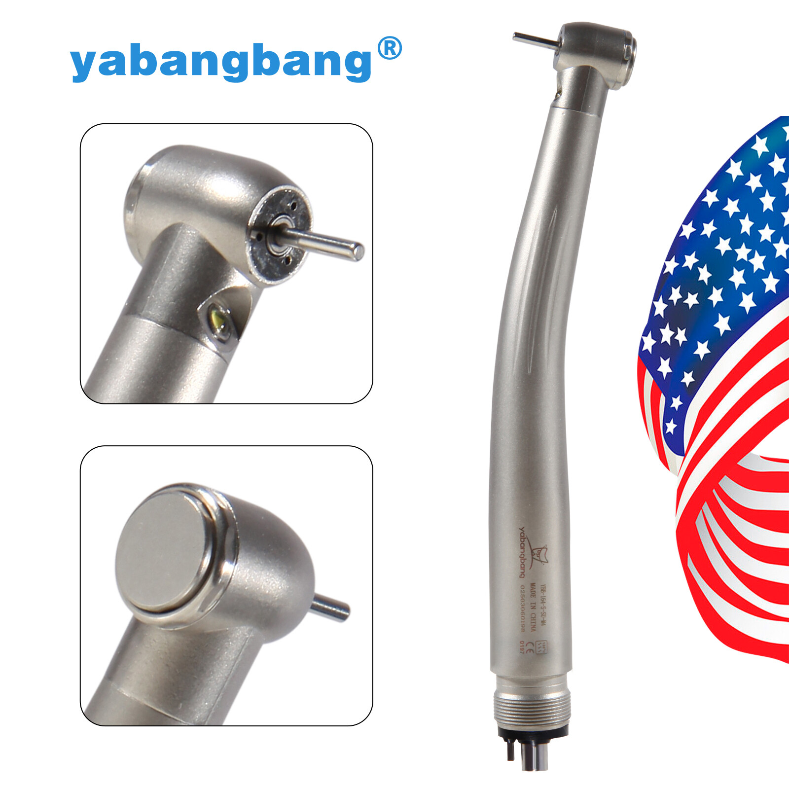 10pcs Dental Fiber Optic LED E-generator High Speed Handpiece 3 Spray 4 Hole st
