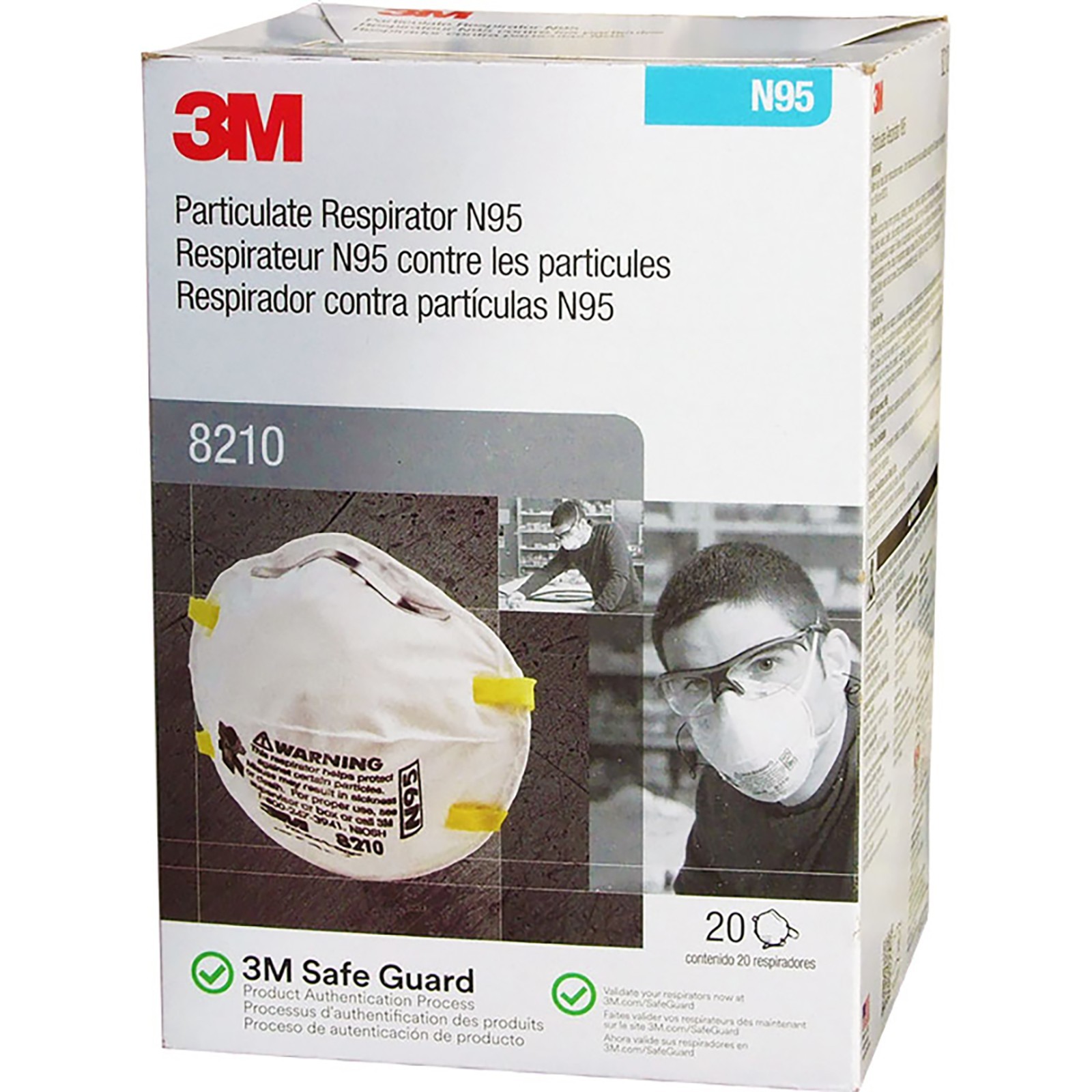 3M N95 Particulate Respirator Face Mask (8210)