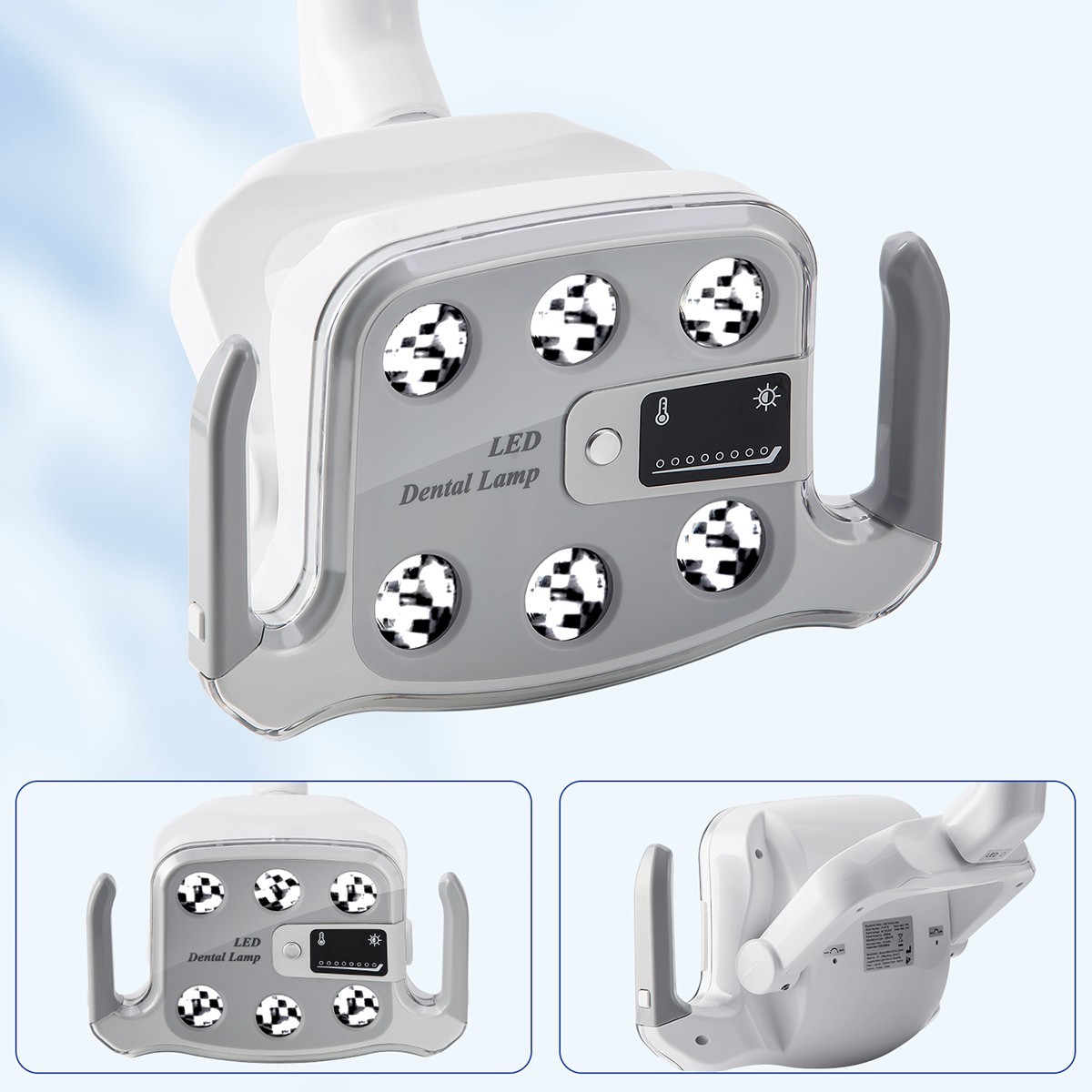 9W Dental 6 LED Lamp Oral Light Lamp For Unit Chair with LCD Display P116 700mm