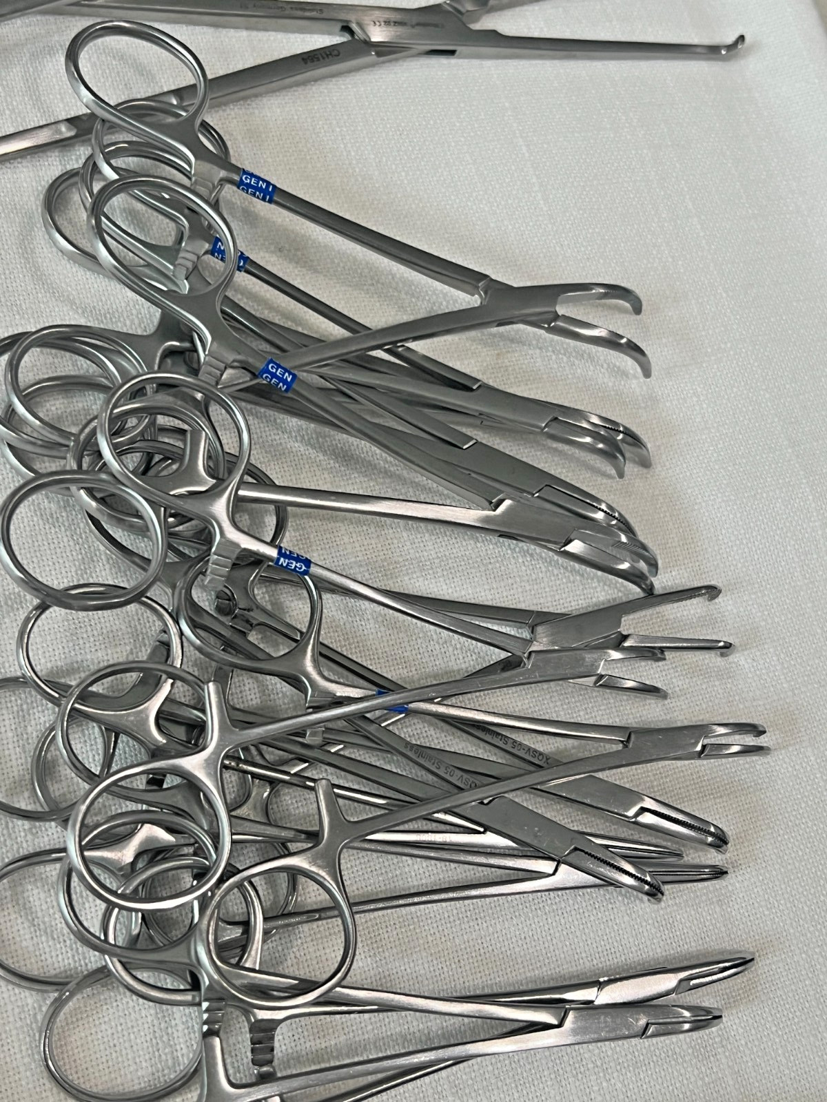 Assorted Lot of 108 Various Brand & Size Of OR Medical Surgical Instruments, S.S