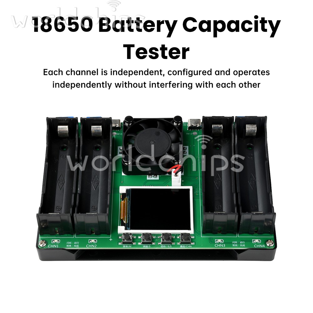 4Channel 18650 Battery Capacity Internal Resistance Tester Auto Charge Discharge
