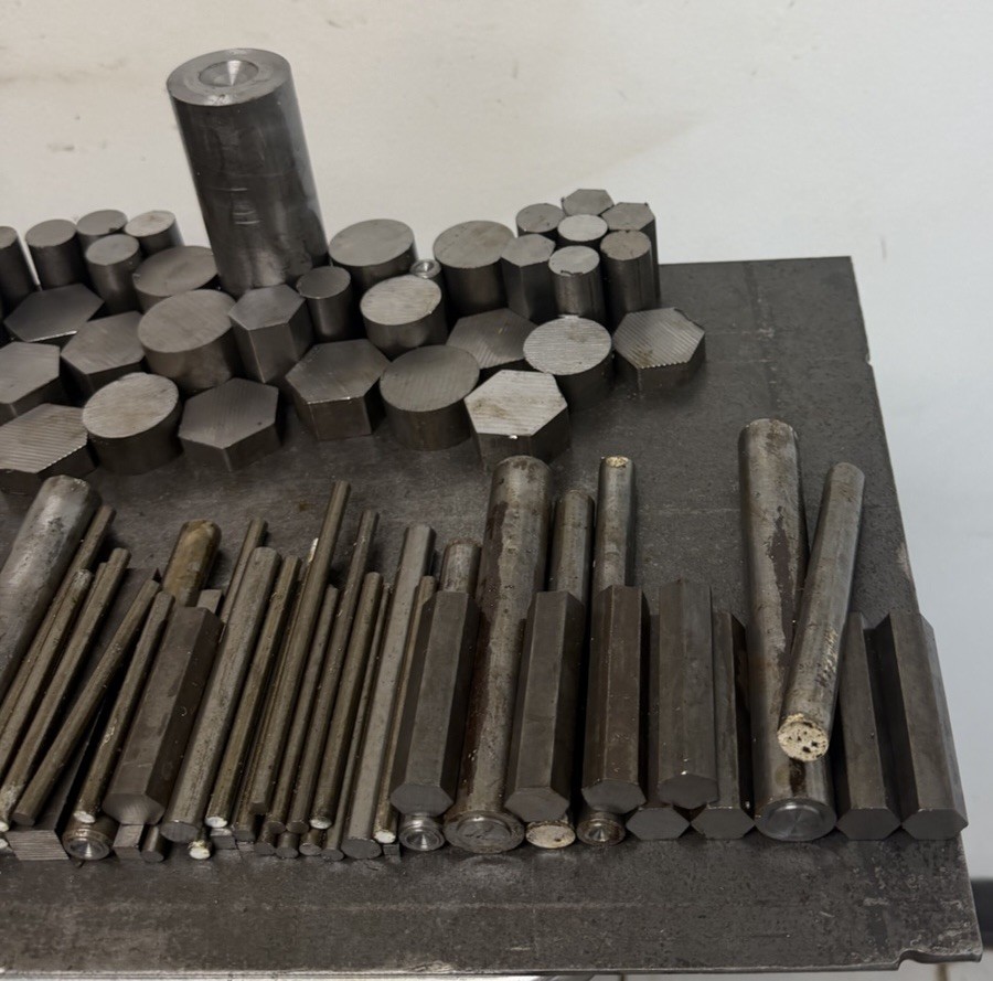 12L14 Steel Short Bar Lot – Round,Hex,Square – 102 PCS – 26.45 LBS – CNC Machine