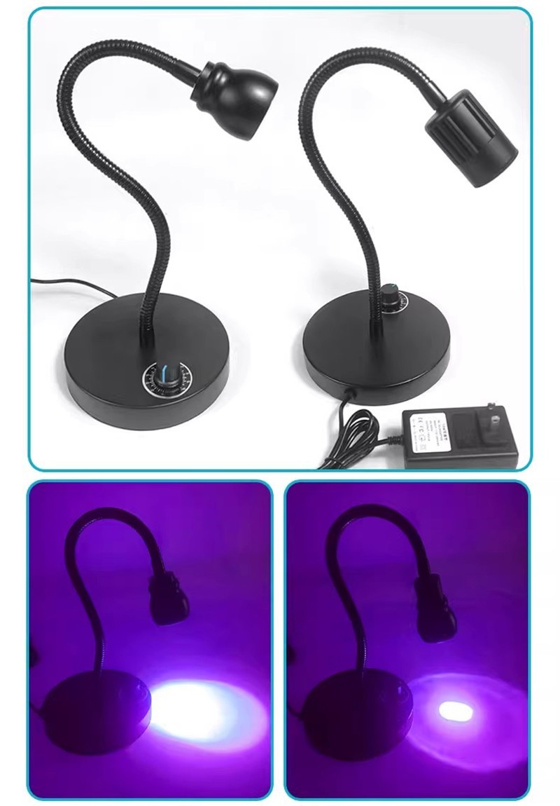 150W Table lamp energy adjustable air-cooled UV curing lamp 365nm/395nm/405nm