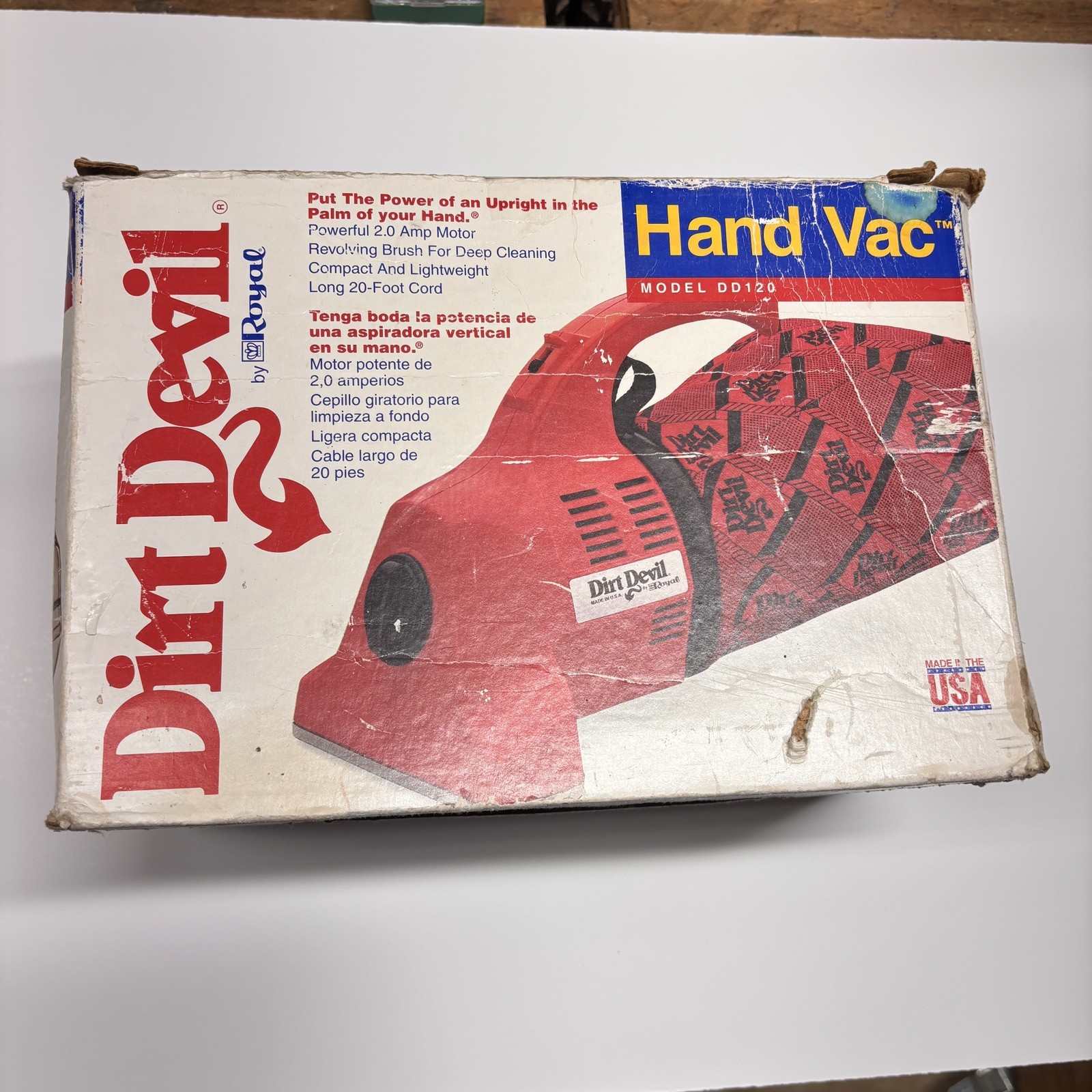 Dirt Devil Model DD120 Corded Electric Hand Vac 2 Amp Bagged Red Vacuum Cleaner