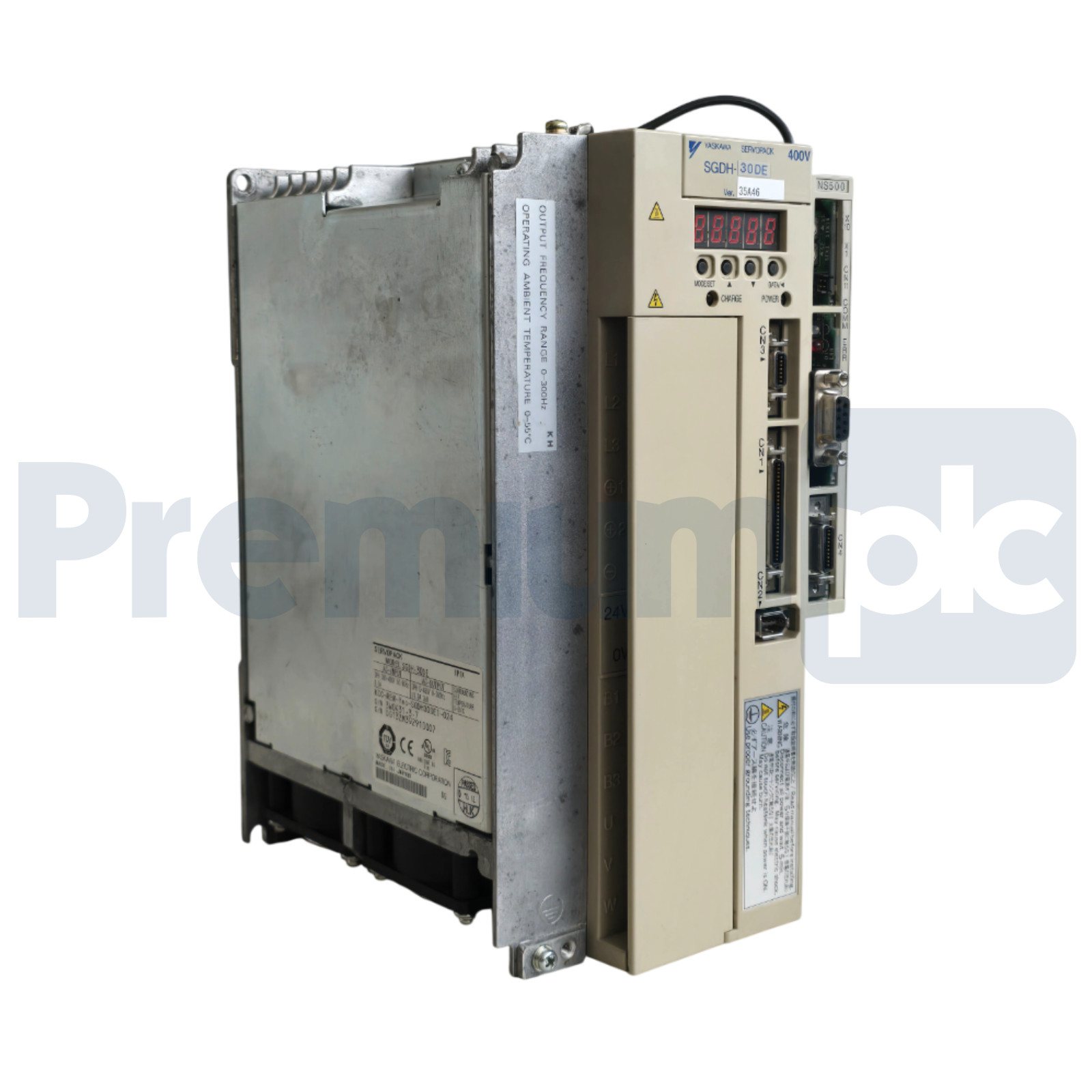 YASKAWA SGDH-30DE / SGDH30DE SIGMA II SERVOPACK AMPLIFIER 400V 3kW w/JUSP-NS500