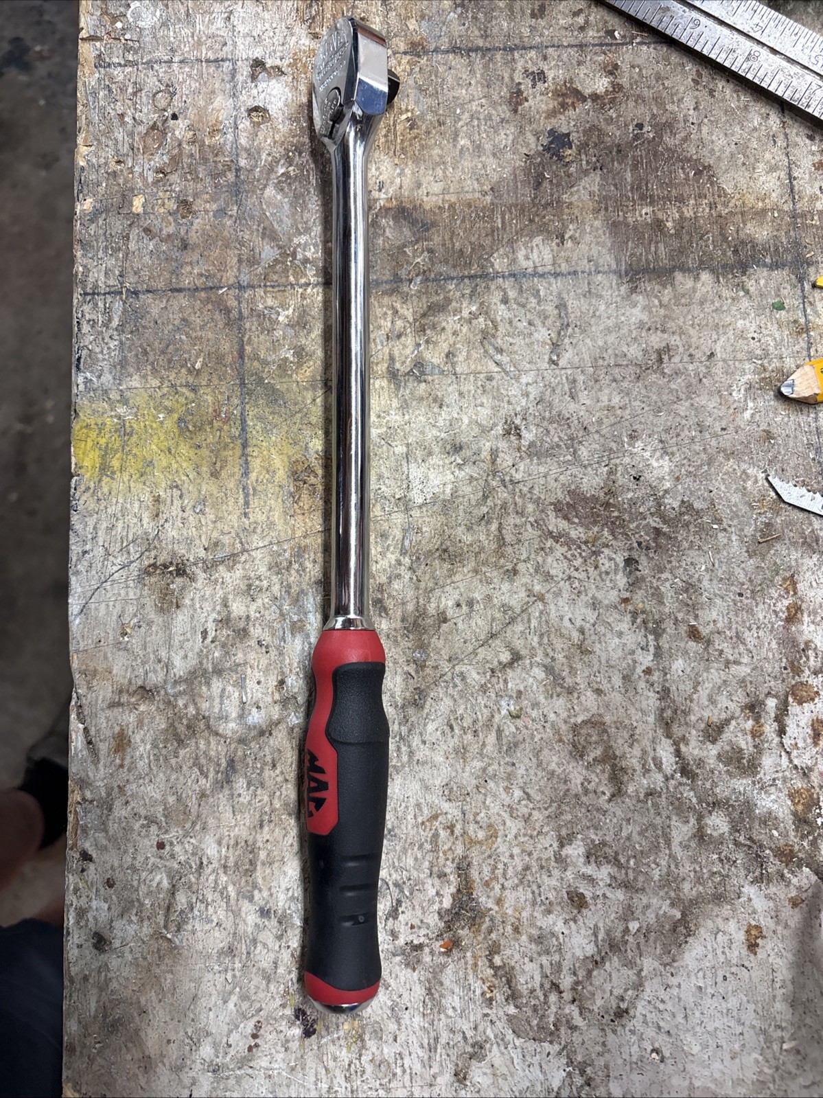 MAC Tools XR1390G 3/8 Long Ratchet Red New