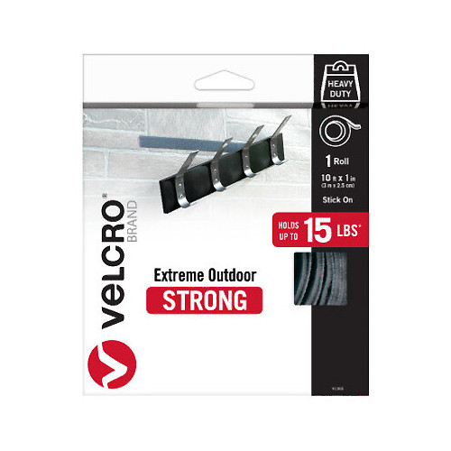 VELCRO Brand 91365 Extreme Outdoor Fastening Tape, 1 In. x 10 Ft. – Quantity 1