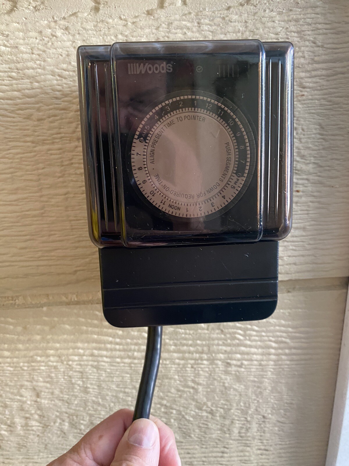 WOODS TM1702 Outdoor Heavy Duty Timer 24Hr. 125VAC/60Hz. 15/1875W USED & TESTED