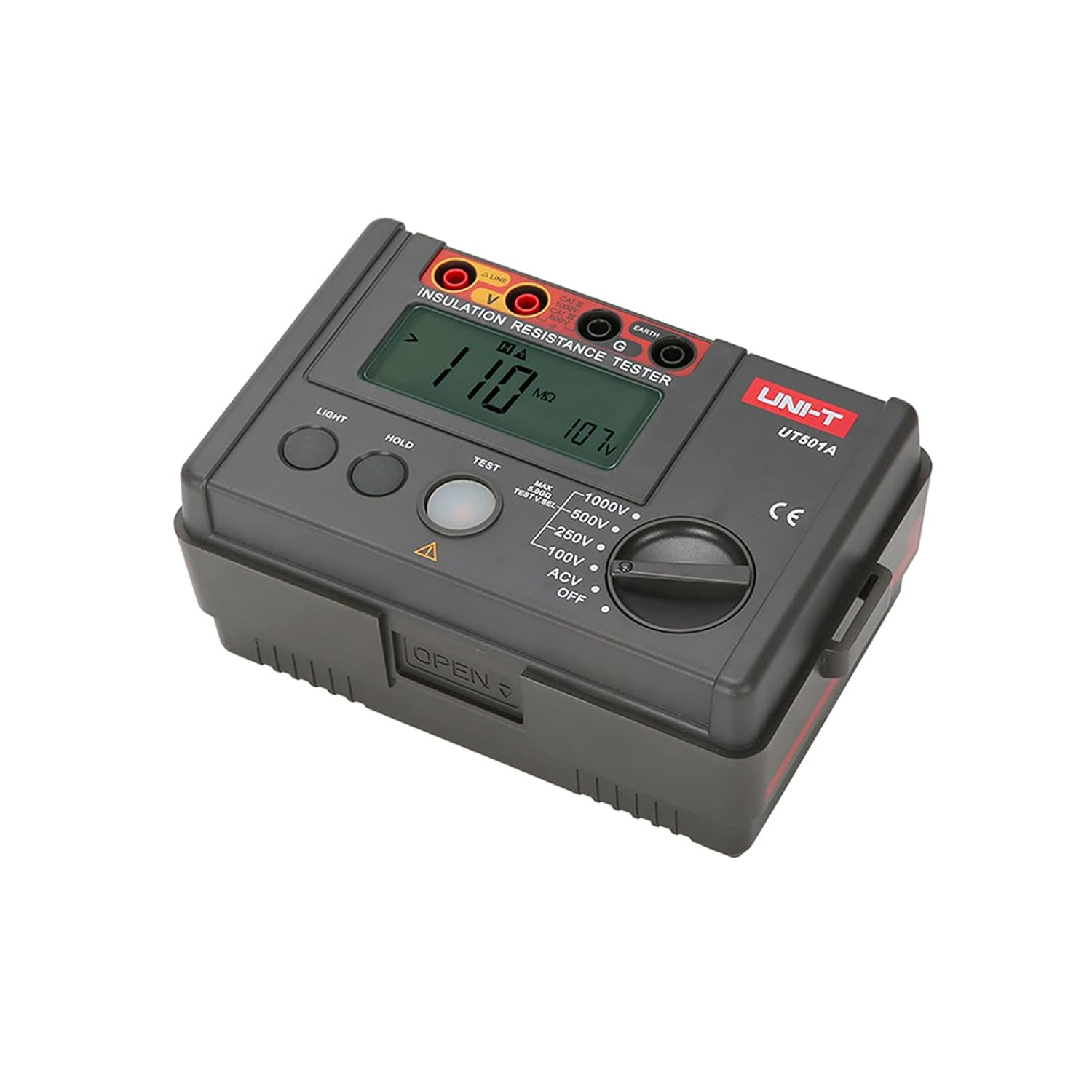 UT501A Digital Megohmmeter 125V-1000V Insulation Tester, 2000 Counts Auto Rangin