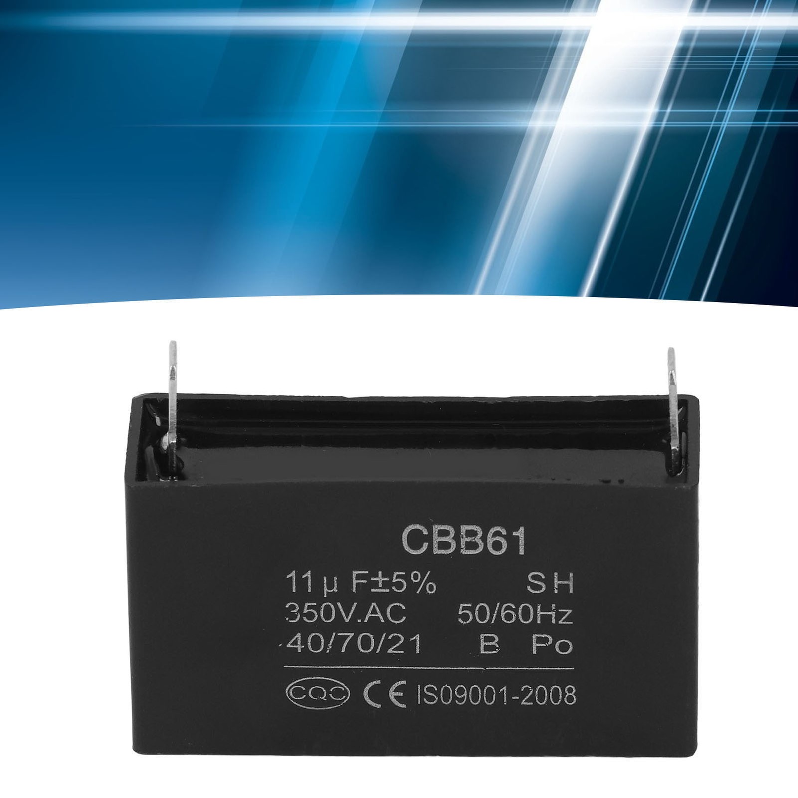 350V Gasoline Generator Capacitor CBB61 ABS 11μF Air Conditioning Motor NY
