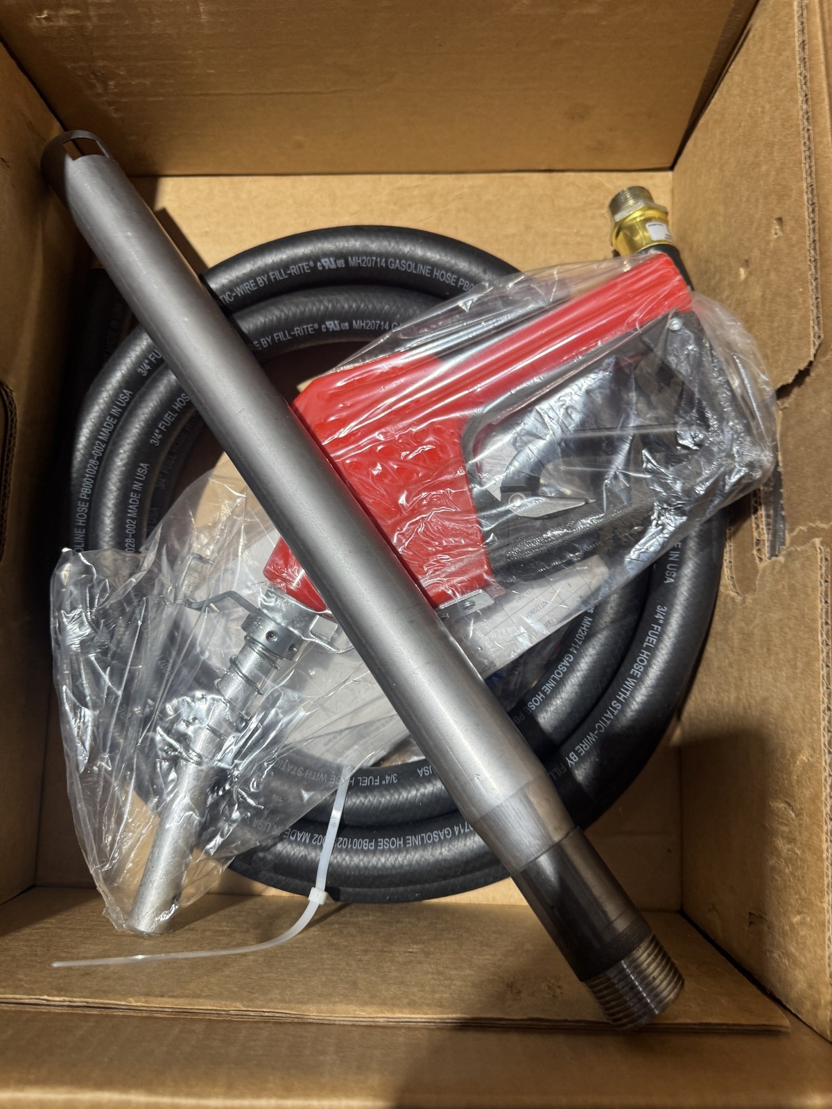 Fill-Rite FR610HA 115V 15 GPM Fuel Transfer Pump w/Discharge Hose & Nozzle (Red