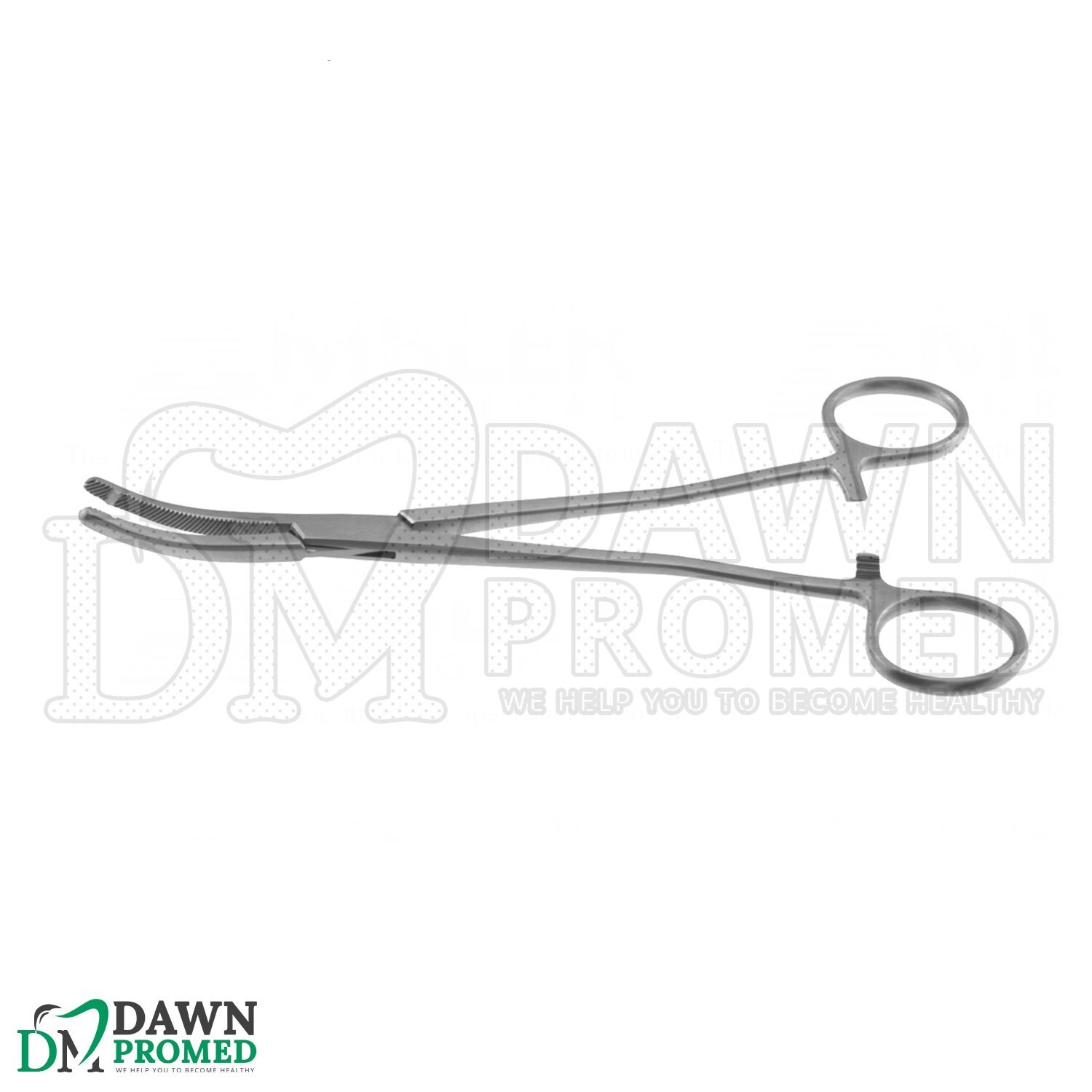 2 Pcs Heaney Forceps Single Tooth Curved Set 8.5″ OB/GYN Instrument German Gr