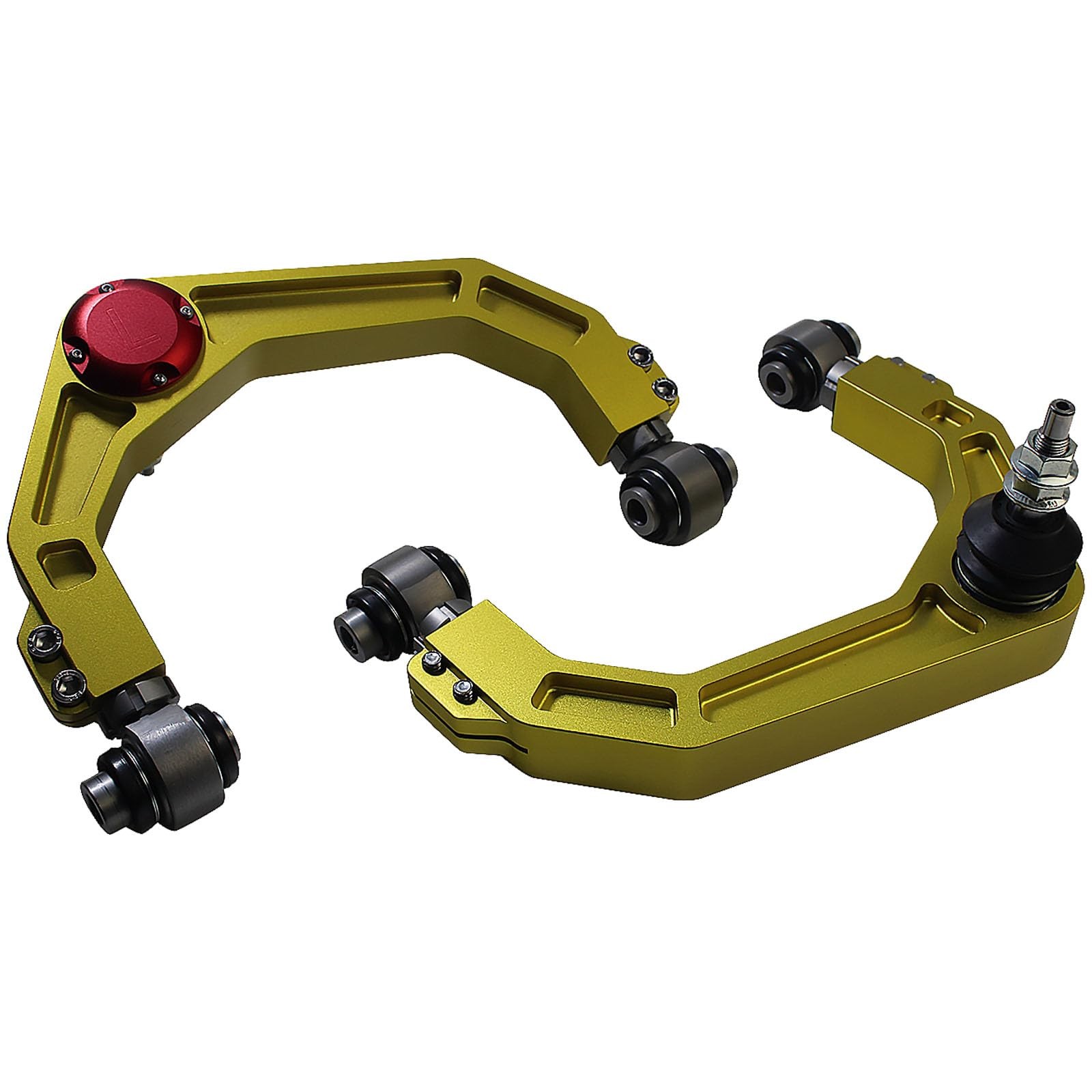Forged Billet UCA 2004-2022 F150 3″ Lift Yellow Adj. Bushing Ball Joints