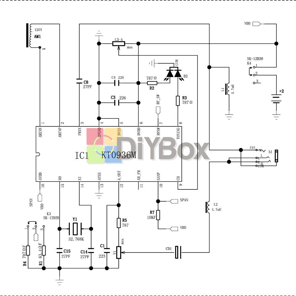 Electronic DIY Kits AM/FM Radio Receiver Module Kits Wireless Stereo 87-108MHz