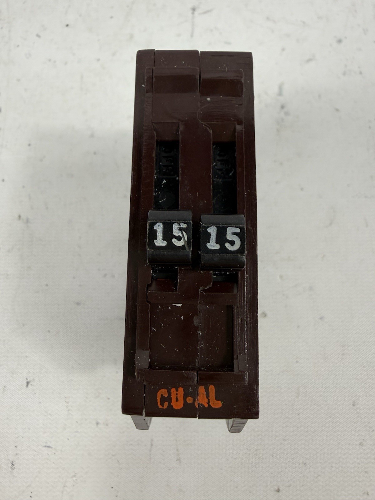 Wadsworth B1515, 1 Pole 15 Amp 120/240V TANDEM Circuit Breaker, Dual 15A Tested
