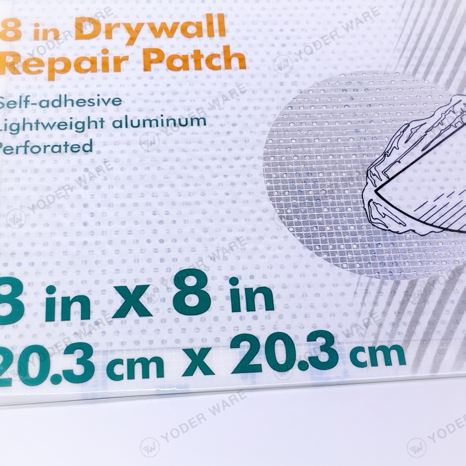 (Lot of 2) Anvil Self Adhesive Drywall Repair Patch 8″ x 8″ NEW 1004 215 356