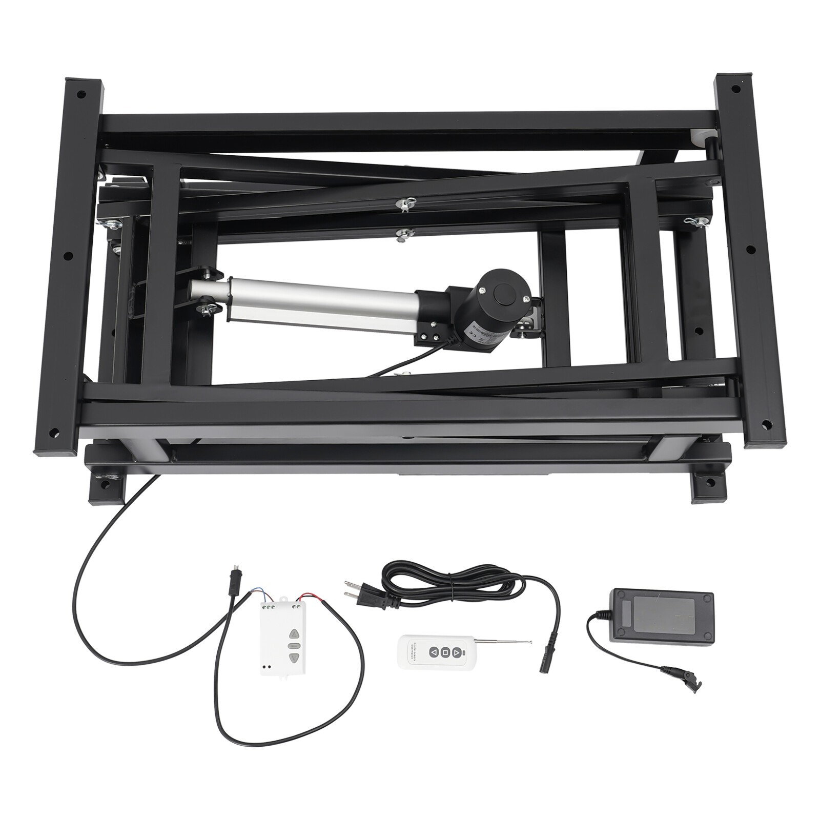 Electric Scissor Lift Table Hydraulic 180lbs Capacity Adjustable Height Foldable