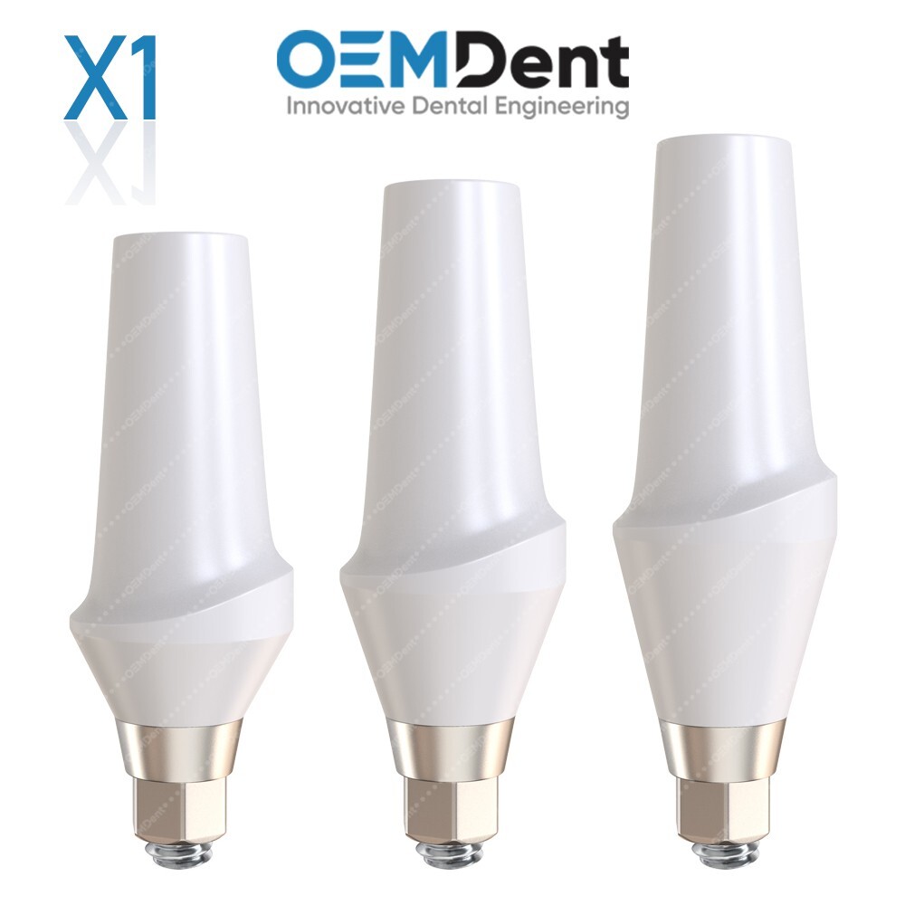 Straight Zirconia Abutment With Titanium Base Compatible NobelActive®️NP Conical