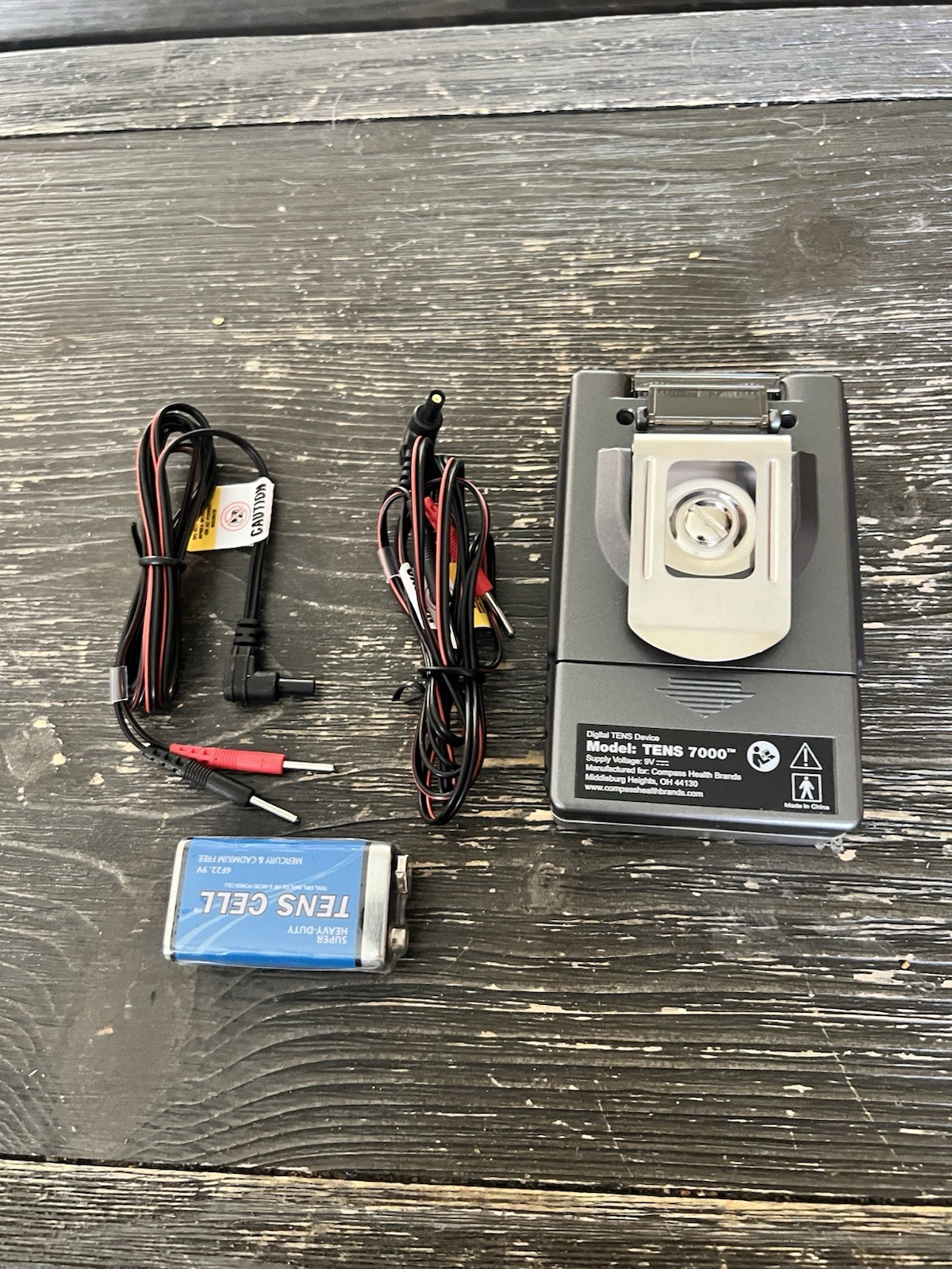 TENS 7000 Digital TENS Unit With Accessories Tested Works