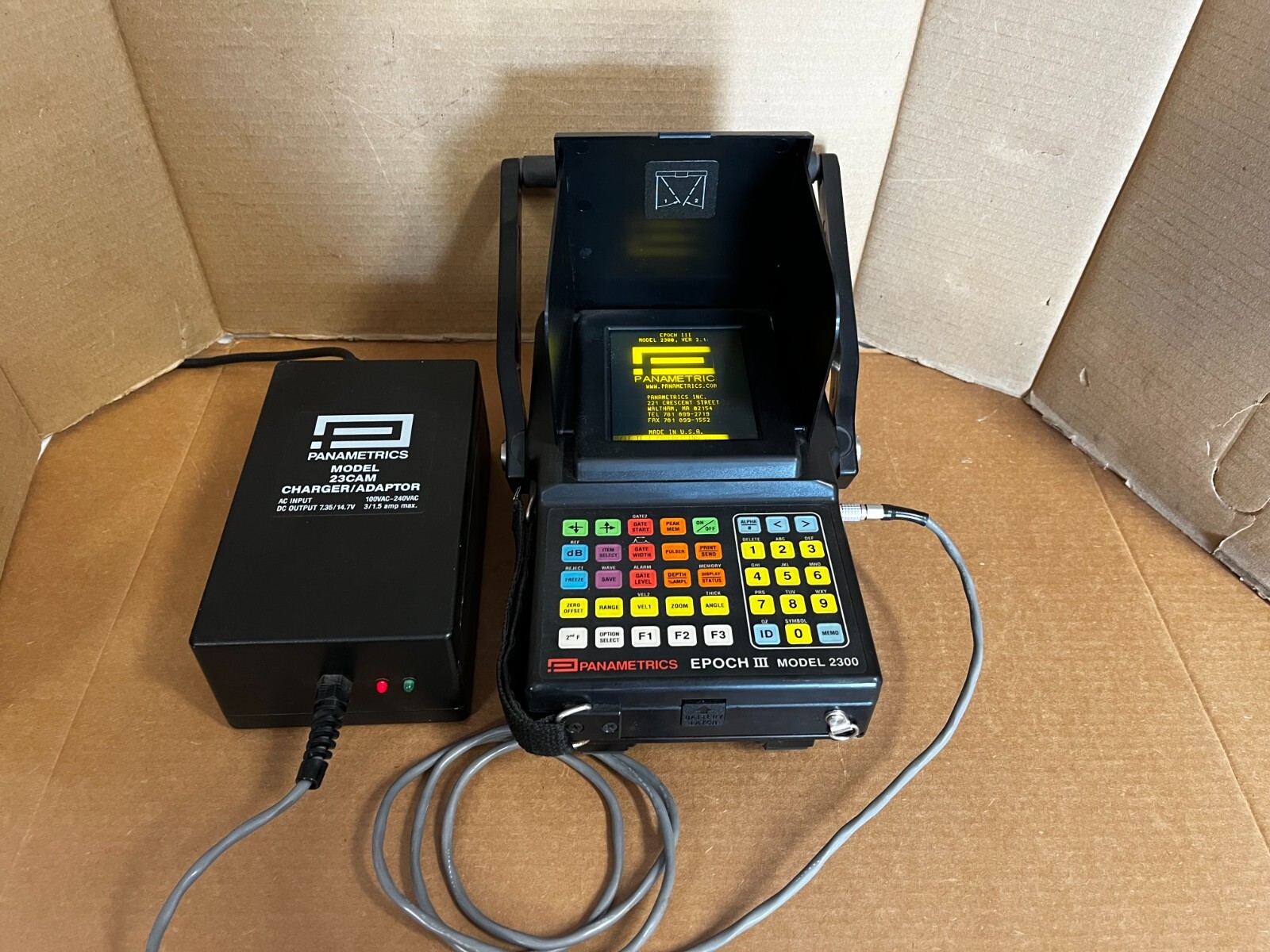 Panametrics EPOCH III 2300 Ultrasonic Flaw Detector – Battery wont hold charge