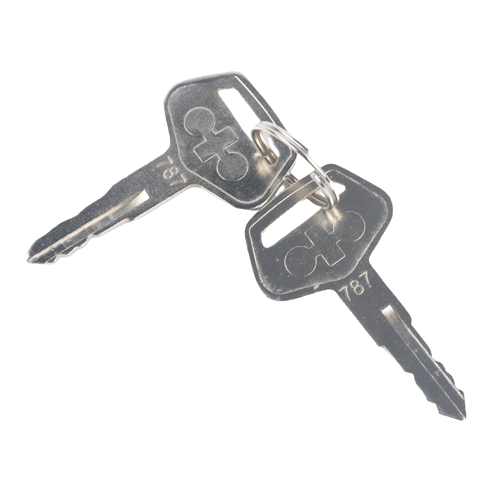 2PCS 787 Ignition Switch Keys for Komatsu Excavator PC200 PC210 PC220 PC240