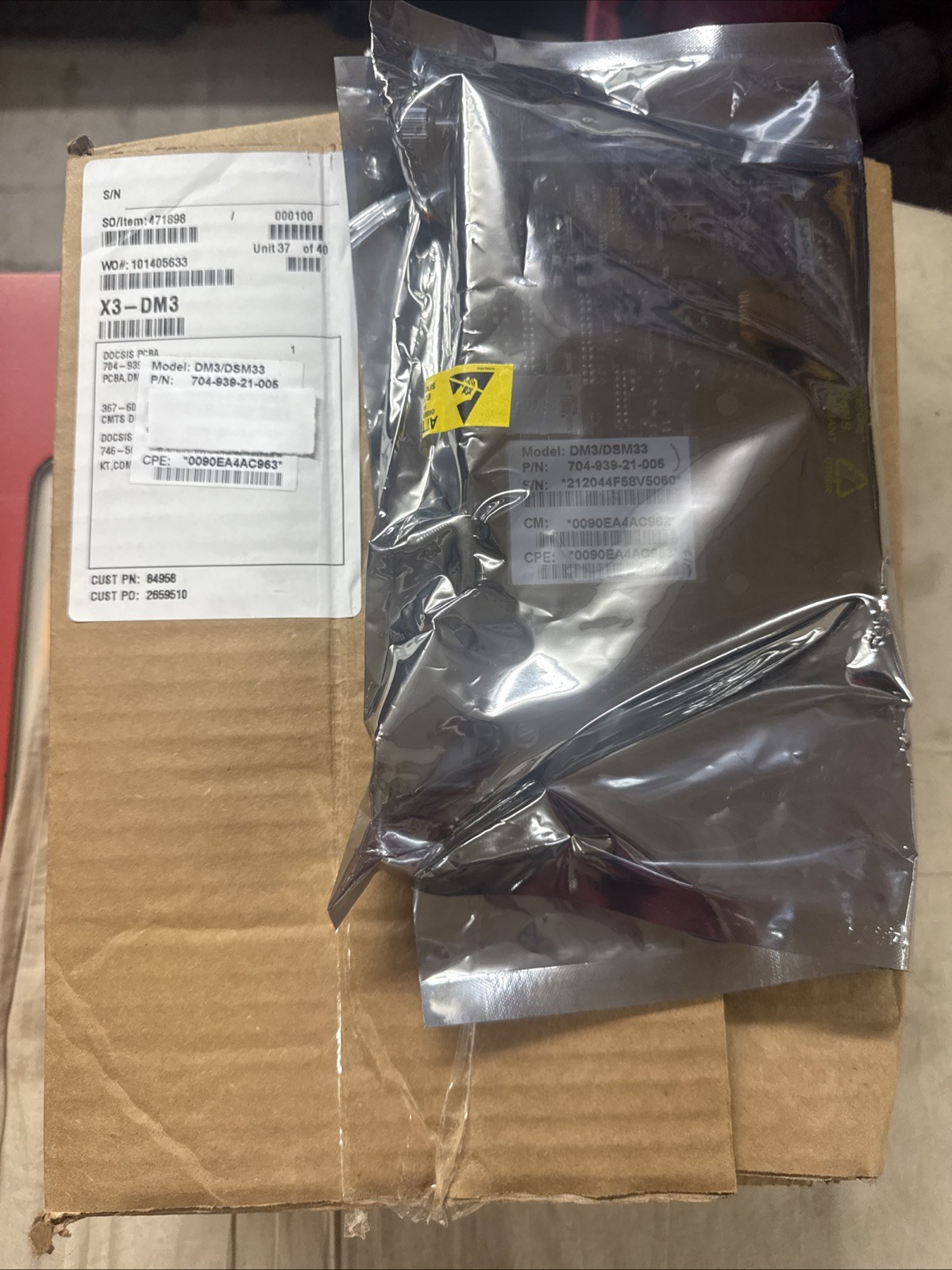 ALPHA X3-DM3 DSM33 704-939-21-005 STATUS MONITORING TRANSPONDER BOARD