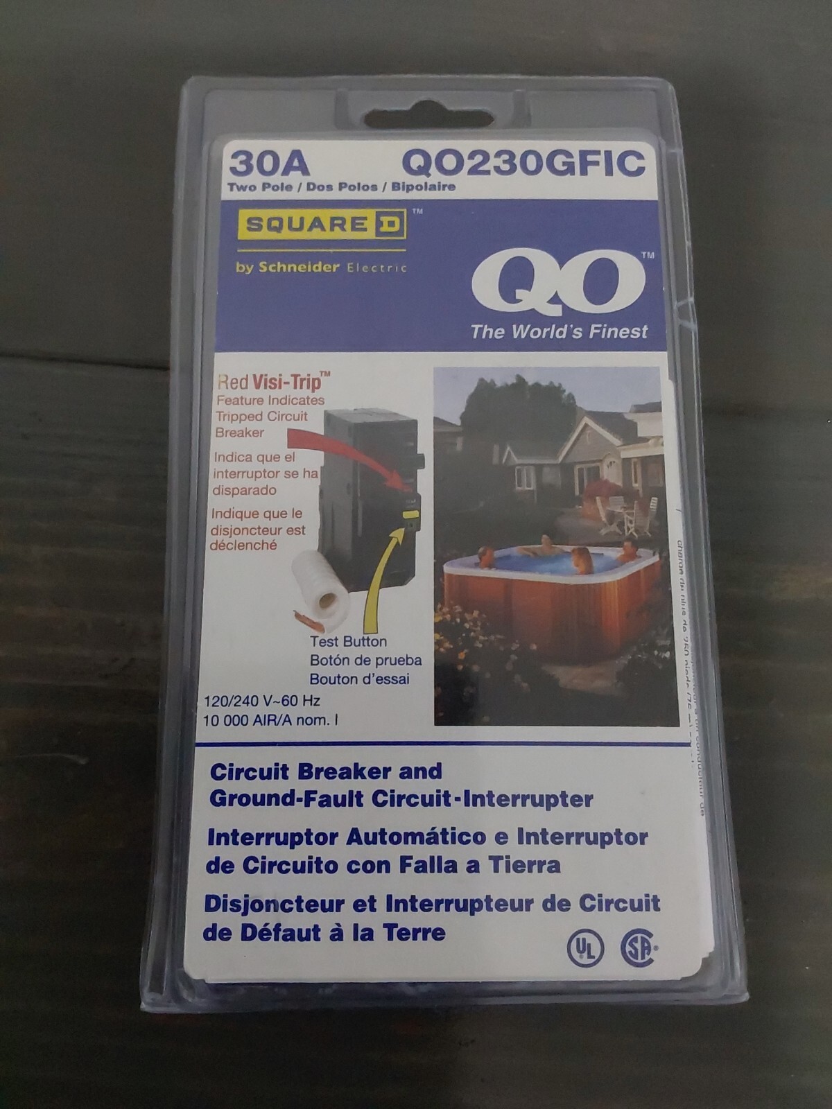 Square D QO230GFIC 30A Two Pole Circuit Breaker GFIC New H