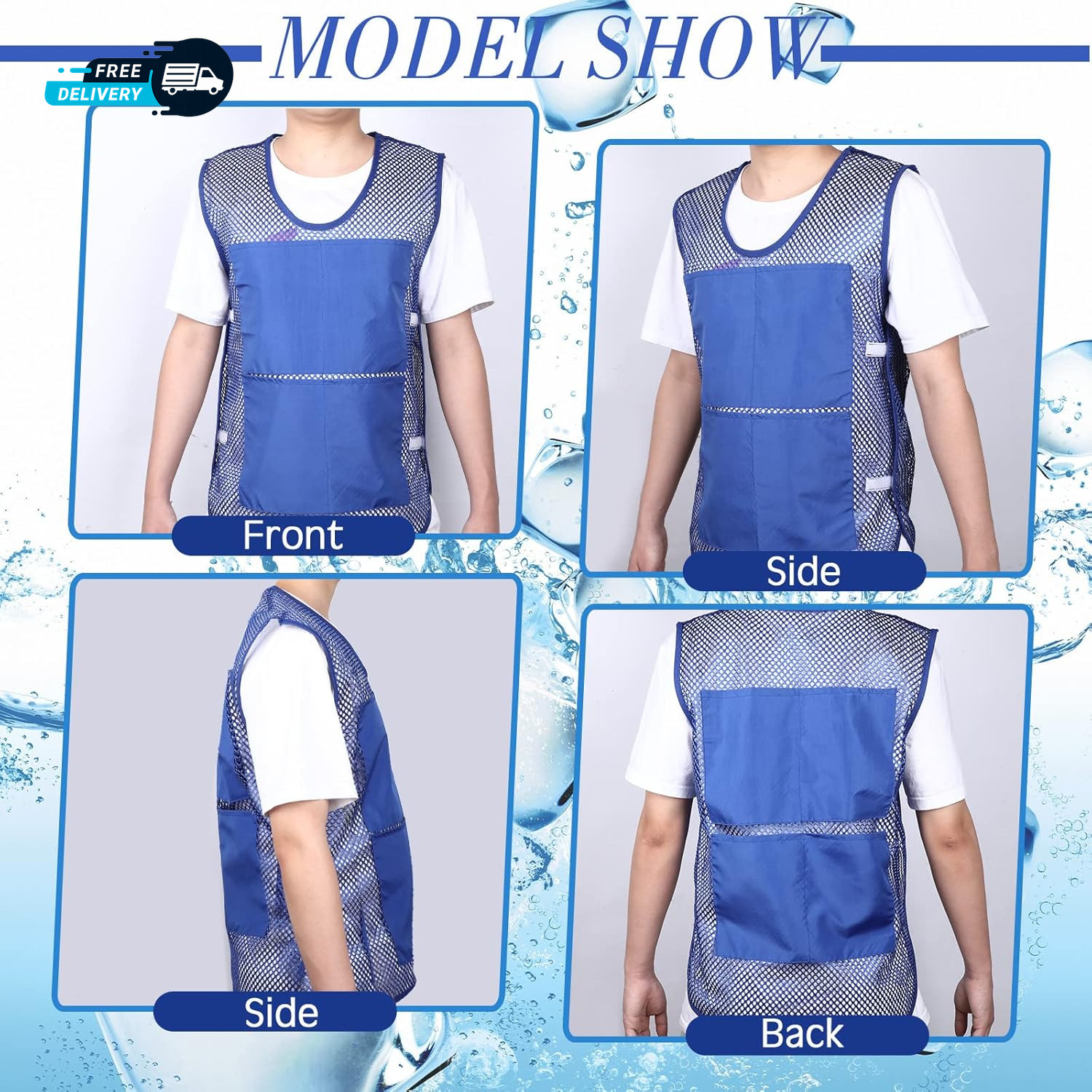 Ice Vest Cooling Vest for Men Women Teens with Ice Packs Summer Cooling Vest