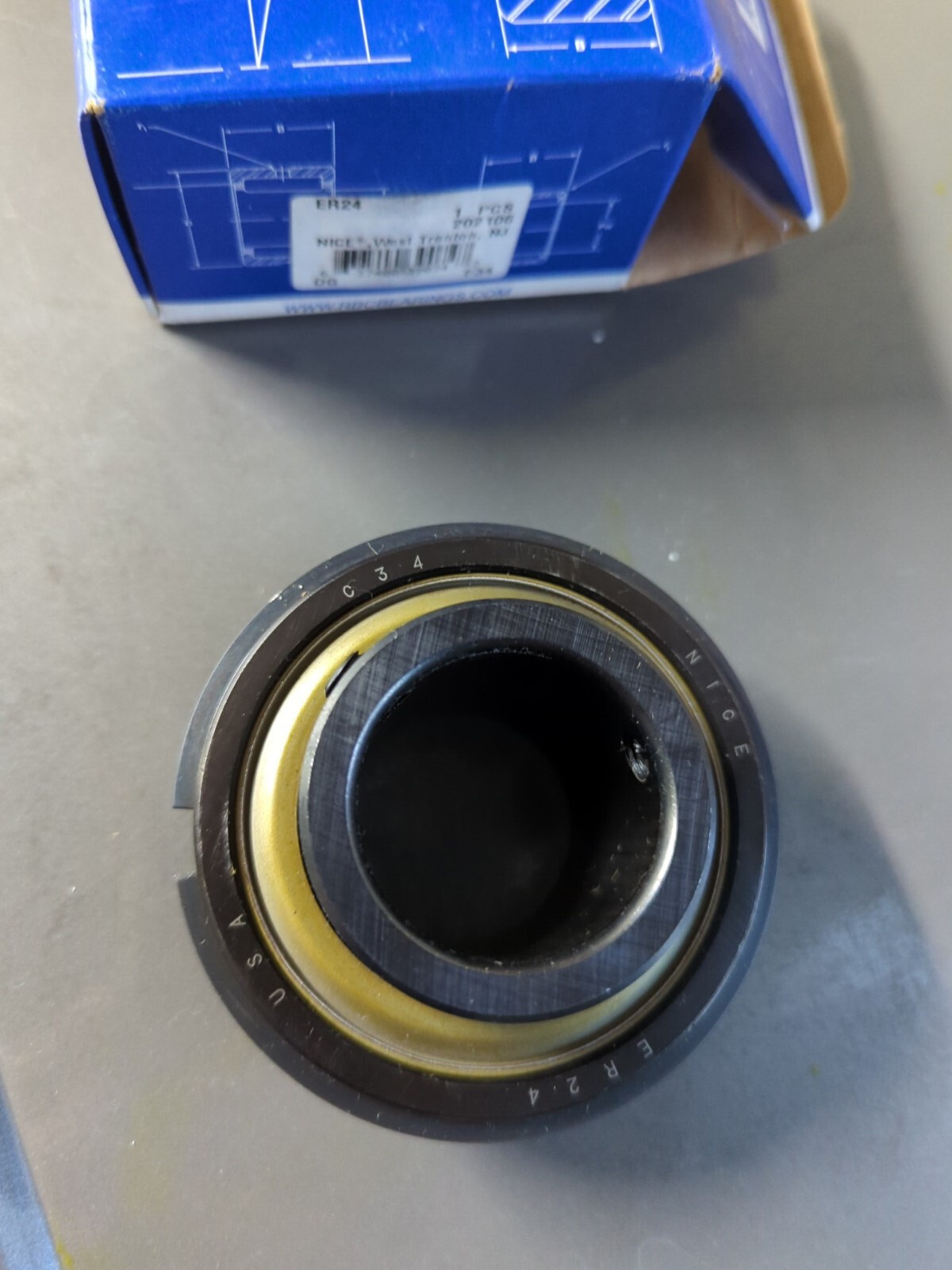 RBC NICE Ball Bearings ER24 Precision Deep Groove; ID 1.5in BLACK OXIDE FINISH