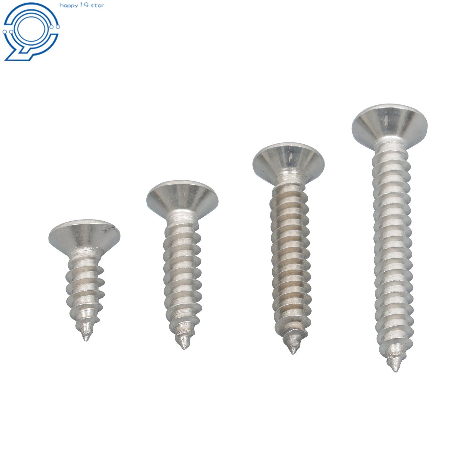 Phillips Flat Head Sheet Metal Screws, 550Piece 304 Stainless Steel Assortment