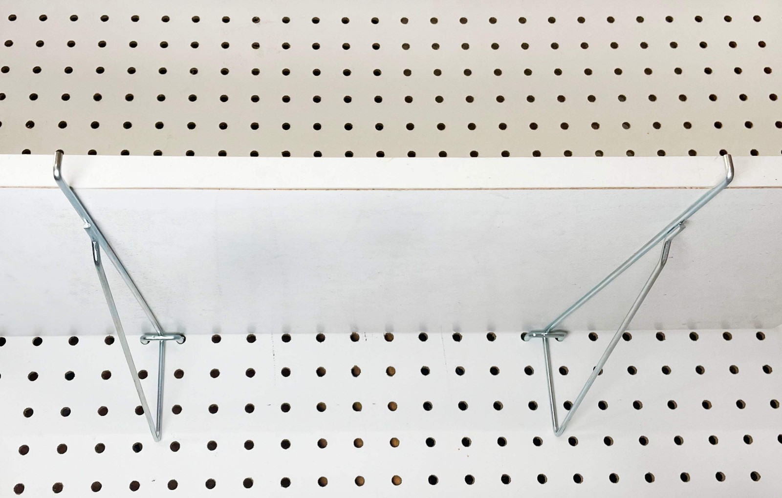 Metal Peg Hook Standard Steel Shelf Brackets for Pegboard & Slatwall