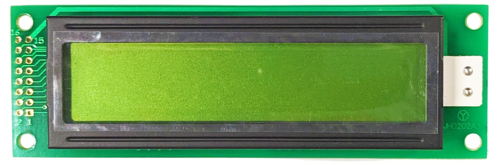 20×2 Dot Matrix Backlit LCD Module with Driver & Controller, 146 x 43 x 9.5mm