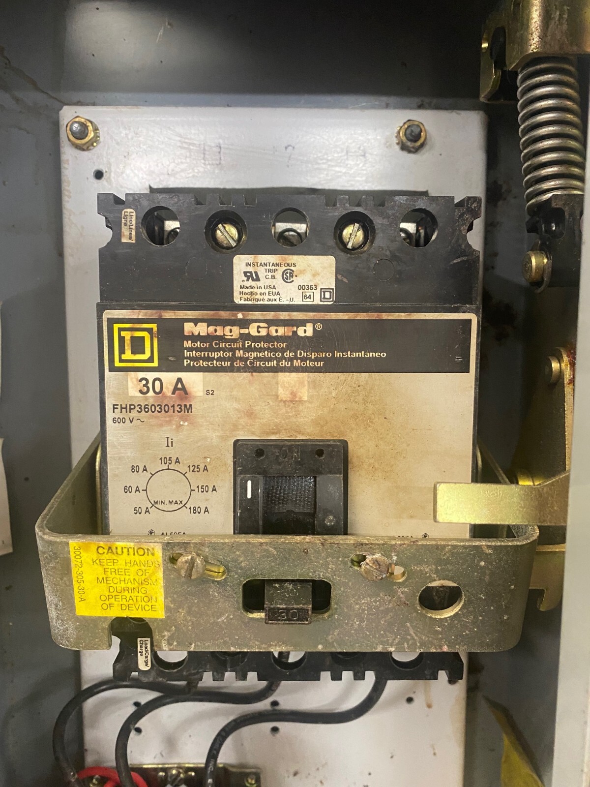 Square D 8539 SC54 A Ser D Combination Starter Motor Circuit Protector