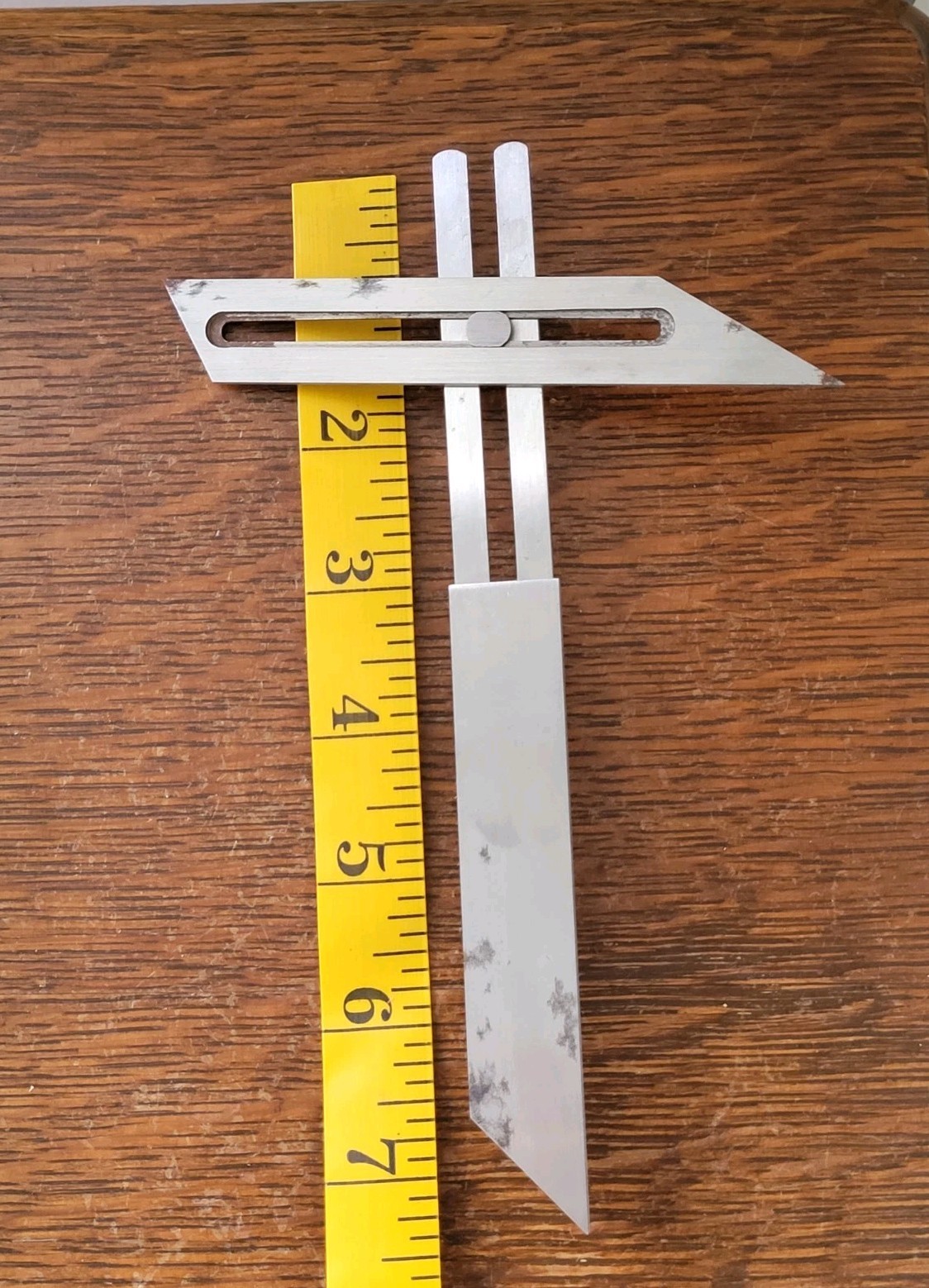 Vintage L. S. Starrett No. 49 Combination Bevel (30°/45°/60° Angles) w/Box NOS