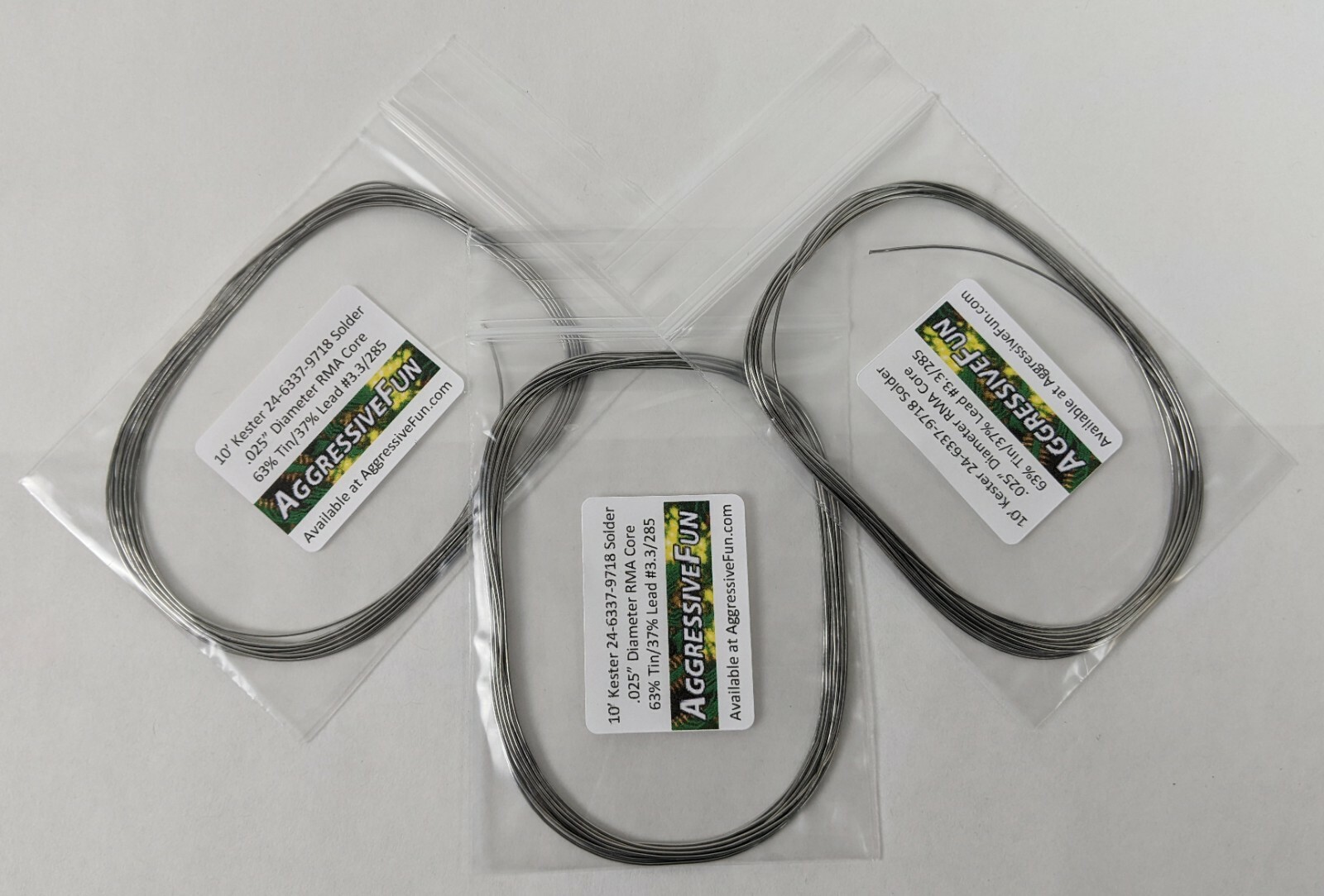 Kester Solder .025″ .6mm 63/37 RMA 3.3% 66/285 Core Eutectic 24-6337-9718 30ft