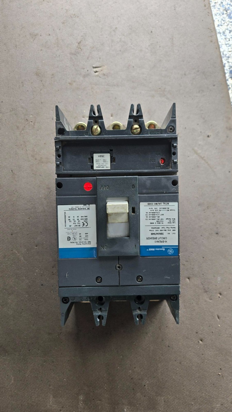 SGHA34AT0400 Circuit Breaker 400A 3P 480V