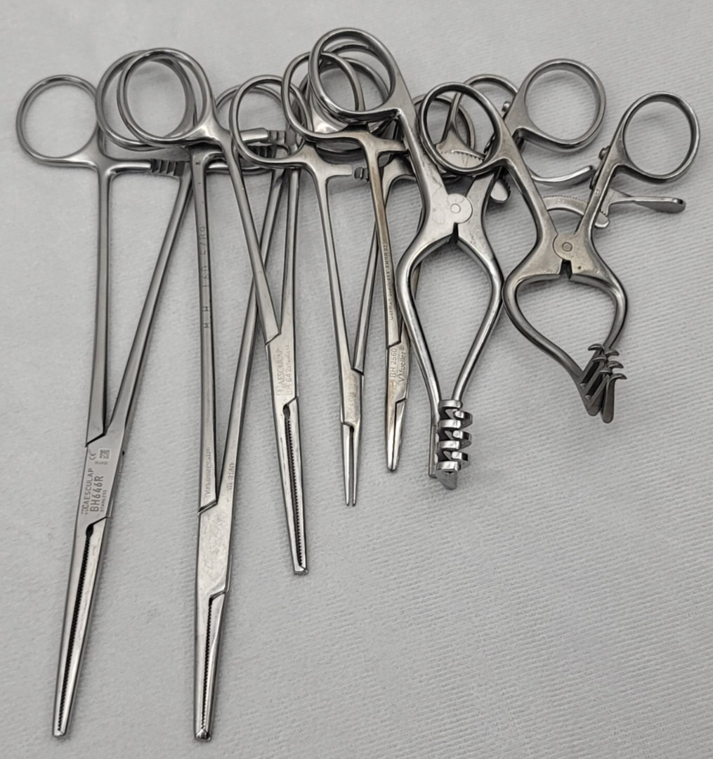 Bulk 60-Piece V. Mueller General Surgery Instruments Scissors, Needle Holders