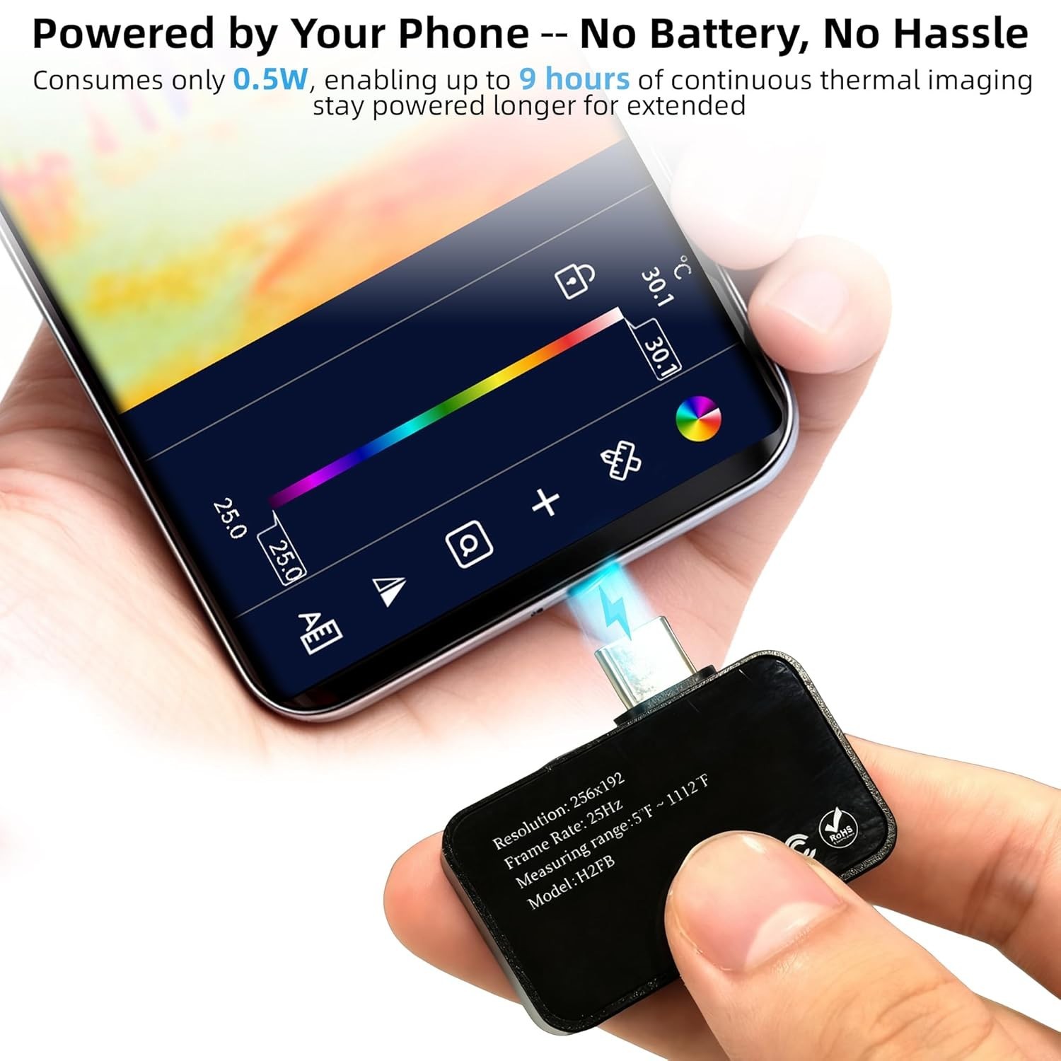 ANXTECH Thermal Camera 512×384 IR Resolution Infrared Camera for Android Pocket