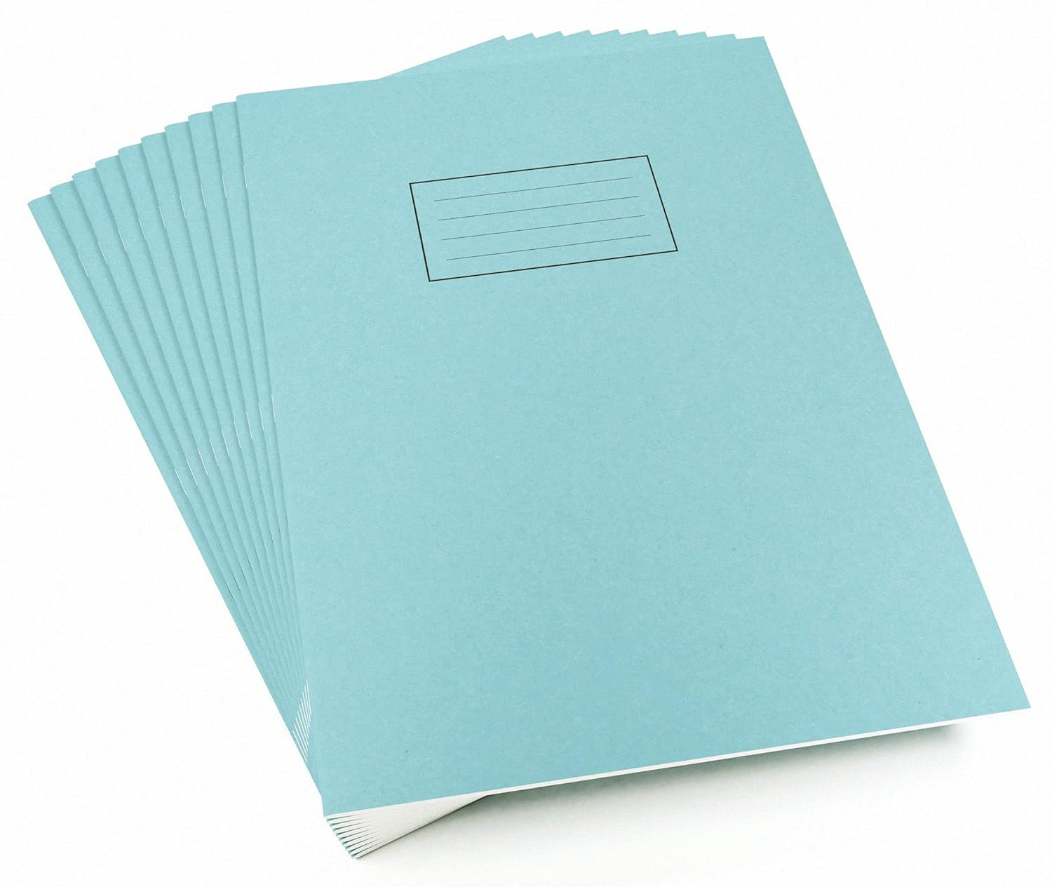Silvine EX114 Plain Exercise Book – Blue (Pack of 10), A4 (210X297Mm)