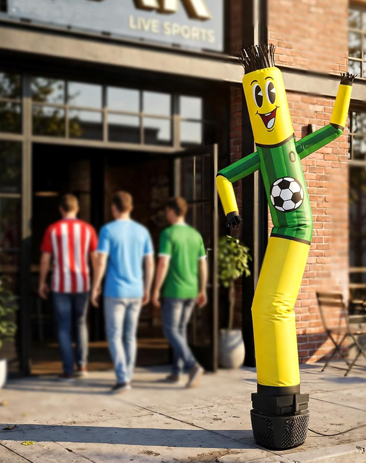 7 FT Inflatable Tube Man with Blower: Soccer Sports Theme Inflatable Dancing Man