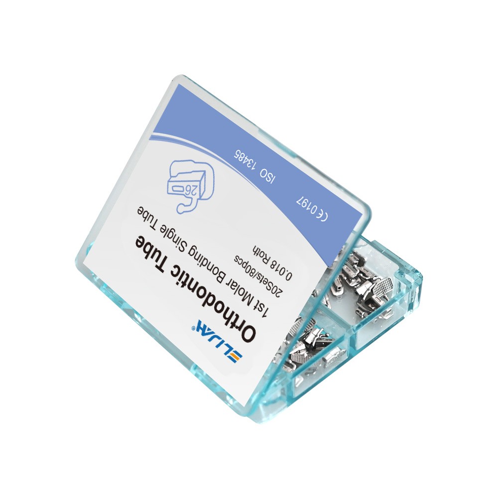 Dental Ortho Buccal Tube 1st/2nd Molar Roth/MBT .018/.022 Non-Convertible 80pcs