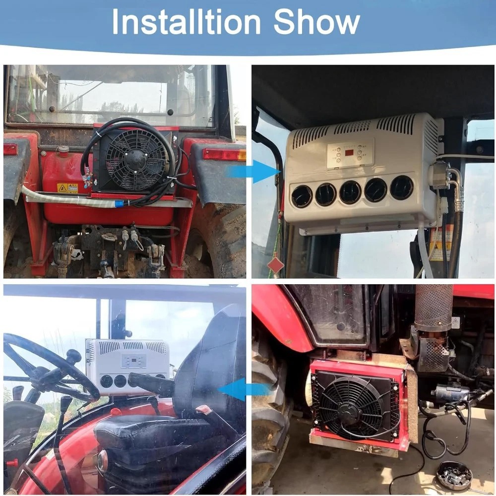 12V 11000 BTU Truck Air Conditioner Split AC For Semi Trucks Bus RV Caravan US